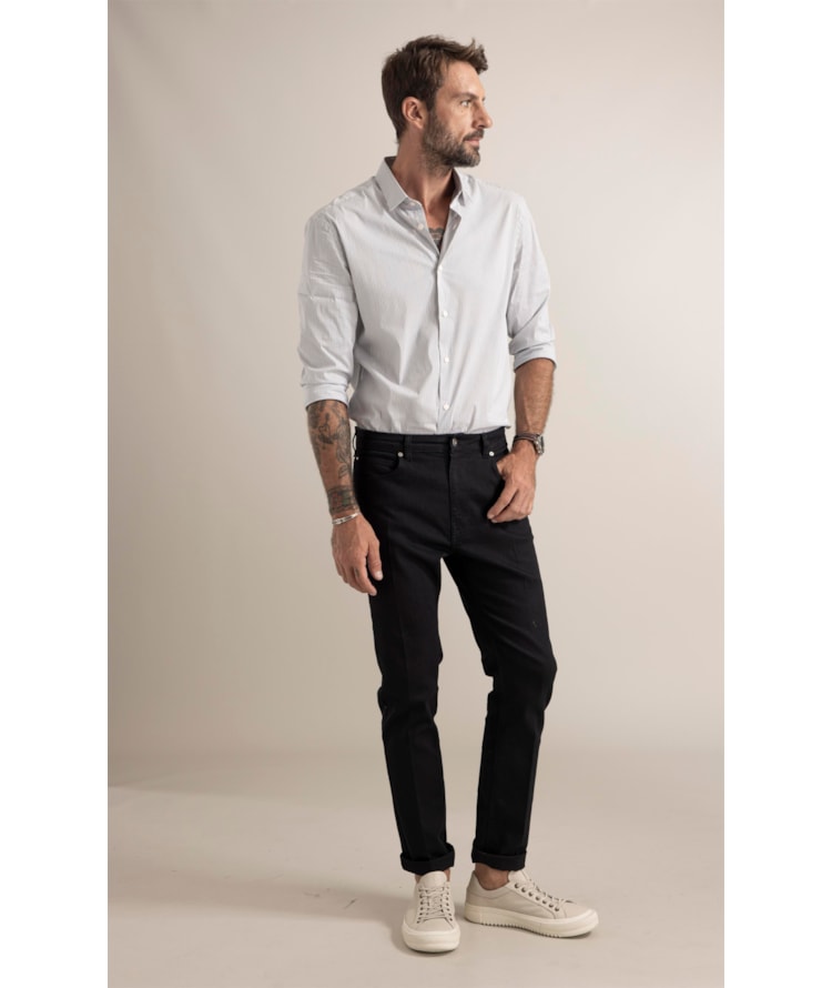 Calça First Black Lav. Escura