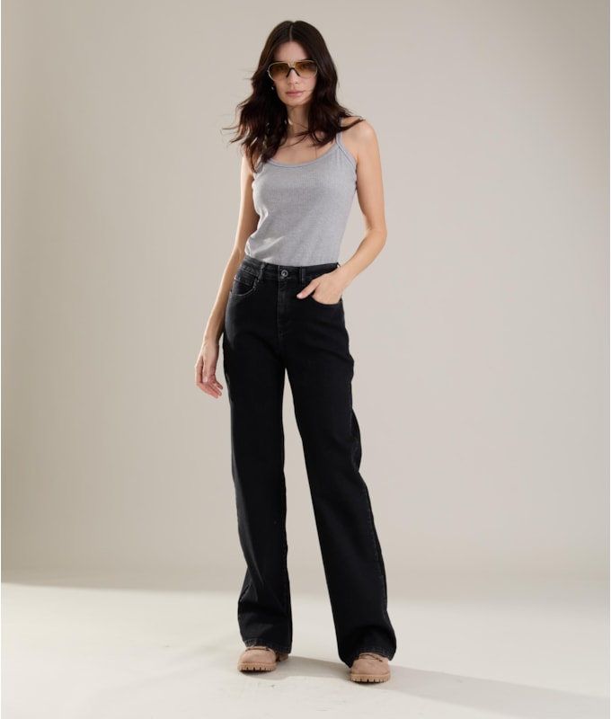 Calça First Black Patte d Eph Fefa 2030-Lav.Black C/ Luva