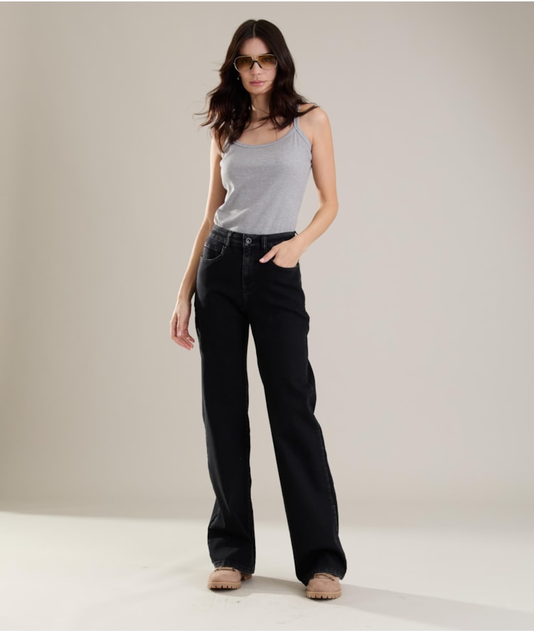 Calça First Black Patte d Eph Fefa 2030-Lav.Black C/ Luva