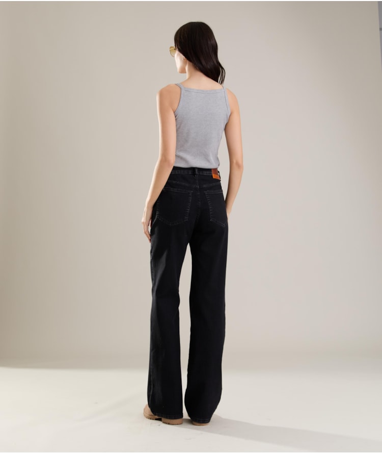 Calça First Black Patte d Eph Fefa 2030-Lav.Black C/ Luva