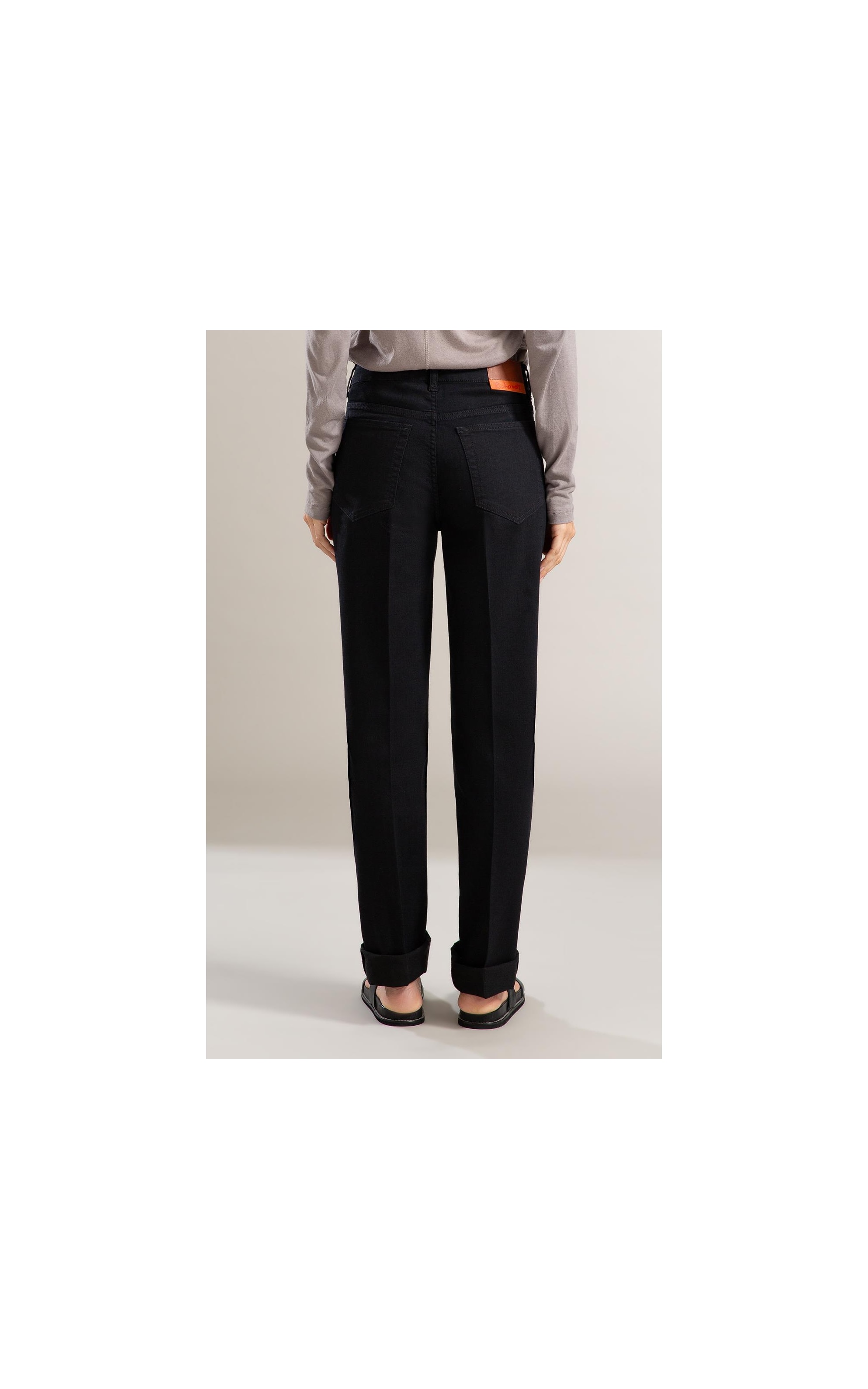 Calça First Black Reta Milena Lav. 35 Amaciado