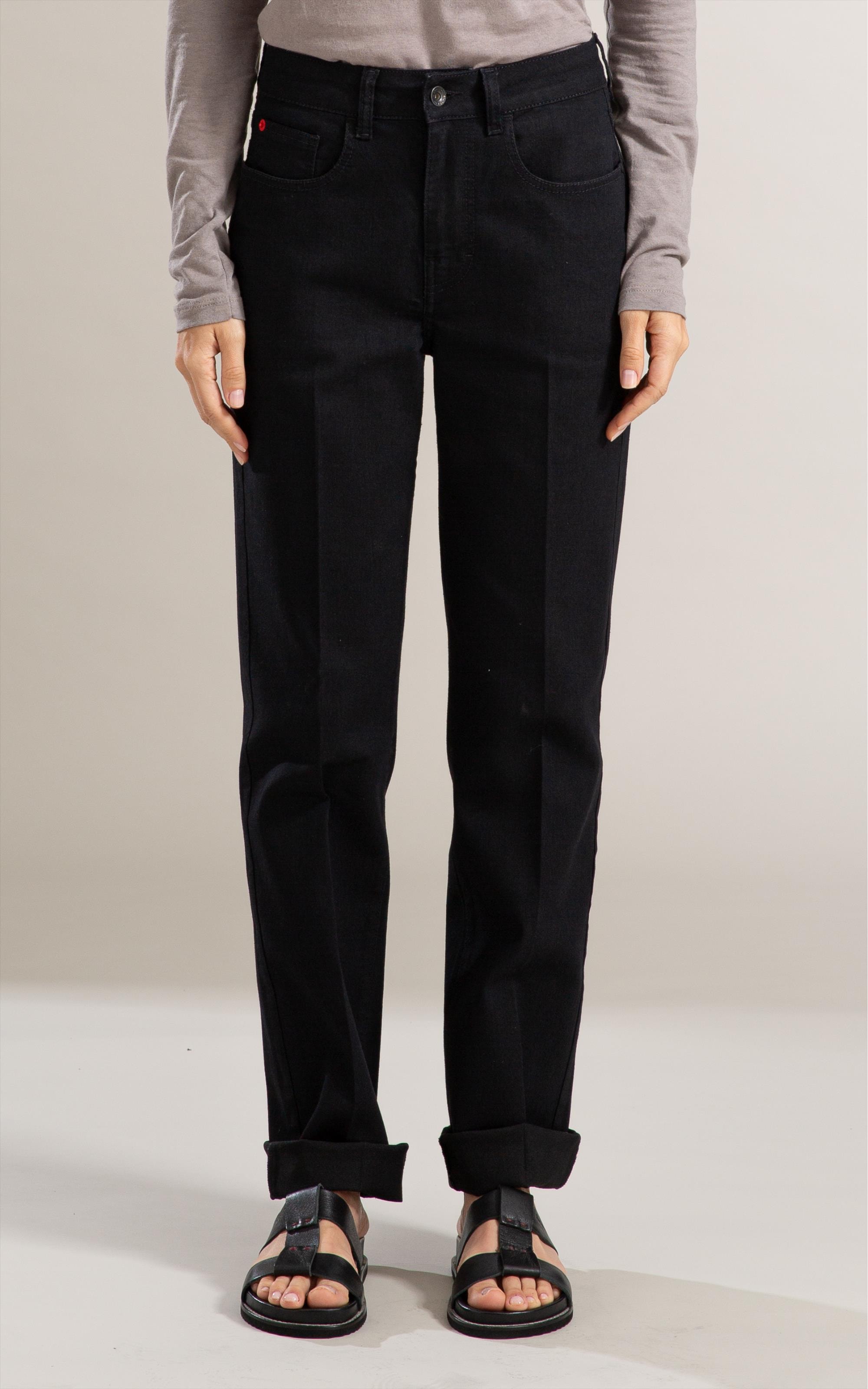 Calça First Black Reta Milena Lav. 35 Amaciado