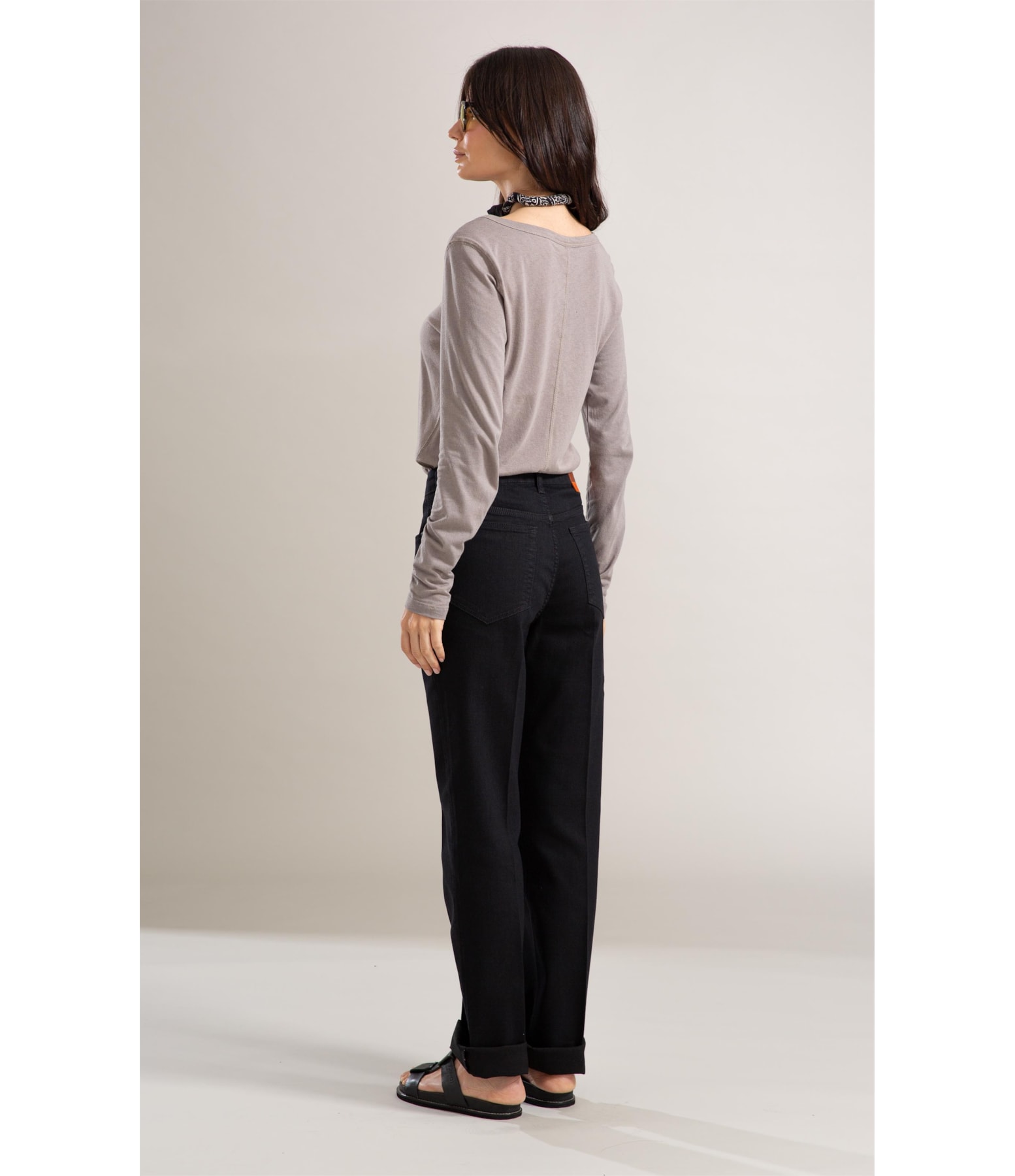 Calça First Black Reta Milena Lav. 35 Amaciado