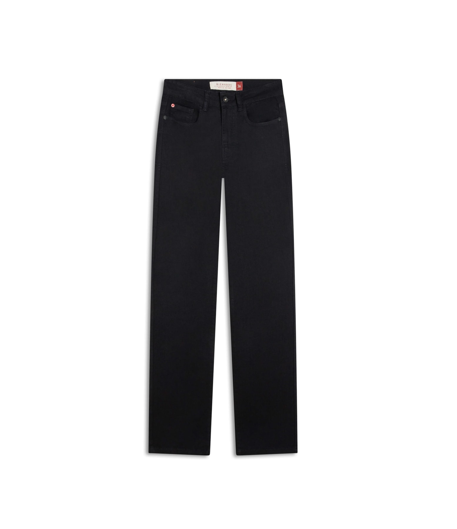 Calça First Black Reta Milena Lav. 35 Amaciado