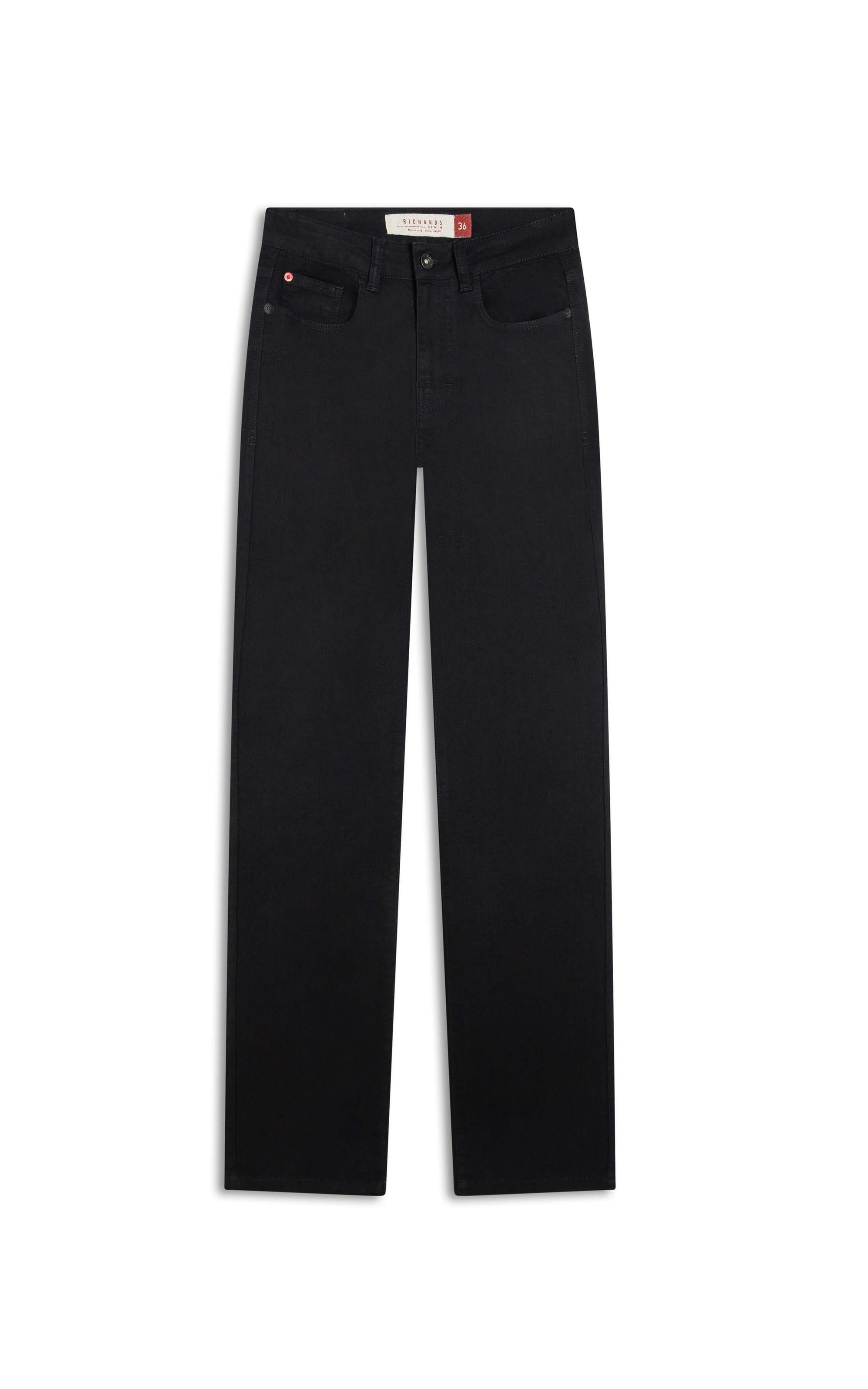 Calça First Black Reta Milena Lav. 35 Amaciado
