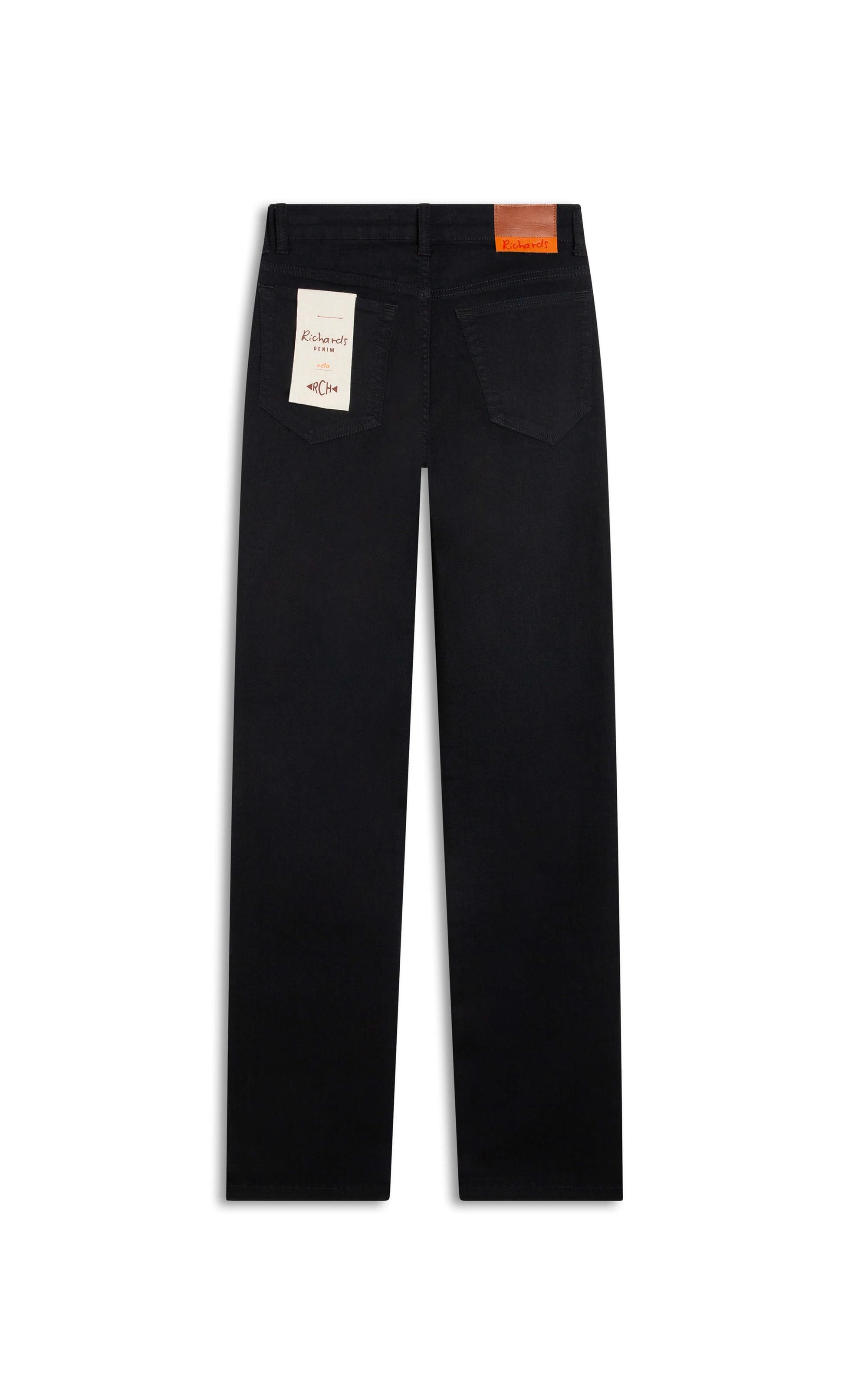 Calça First Black Reta Milena Lav. 35 Amaciado