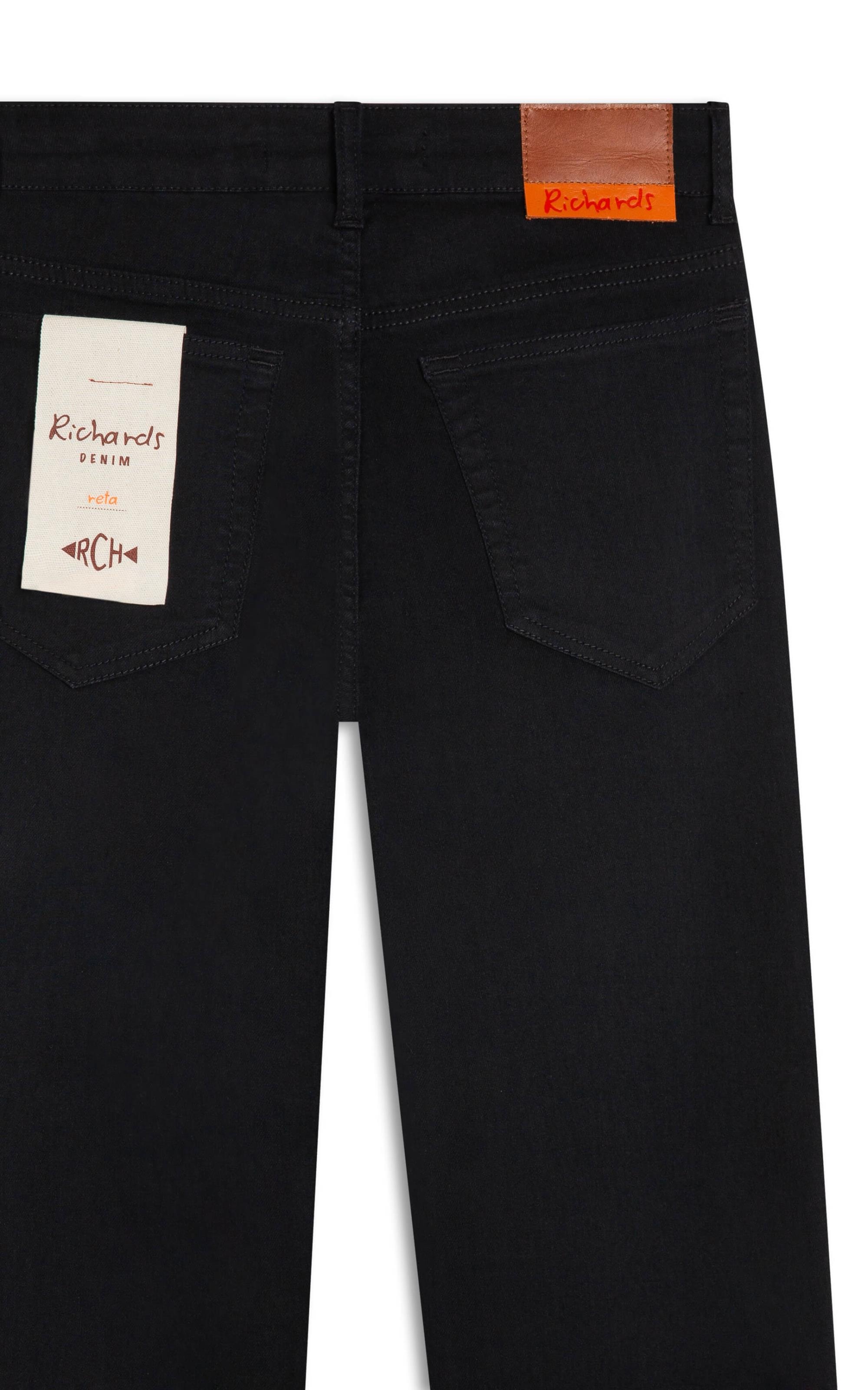 Calça First Black Reta Milena Lav. 35 Amaciado