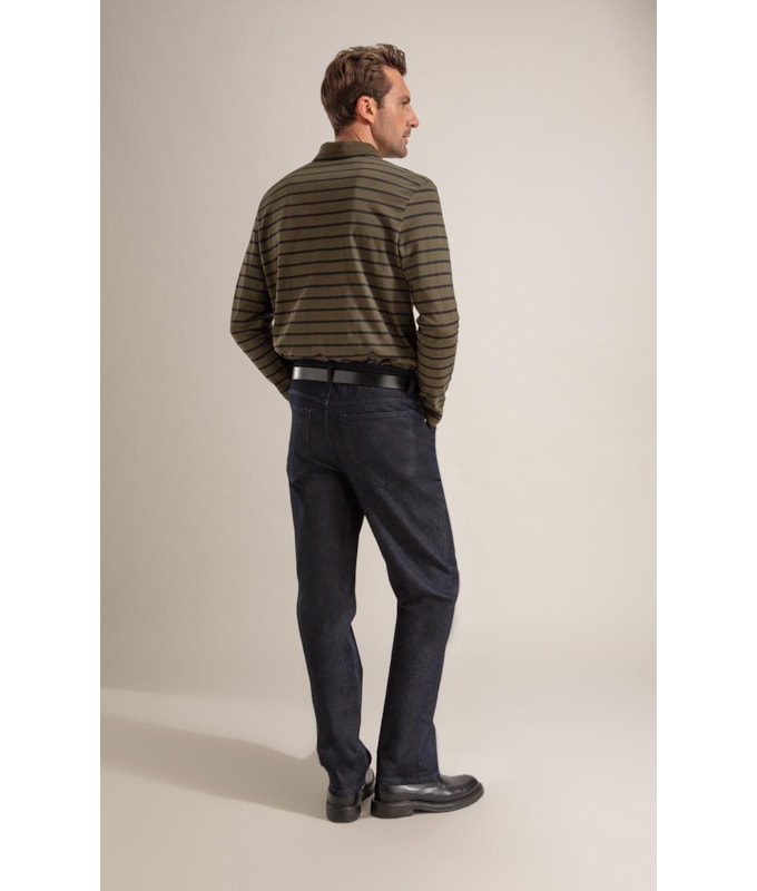 Calca First Blue Tradicional Ivan Lav. 35 Amaciado