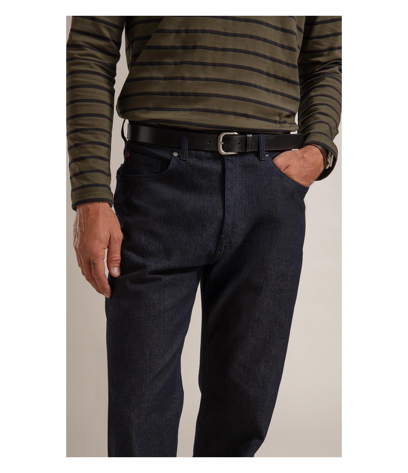 Calca First Blue Tradicional Ivan Lav. 35 Amaciado