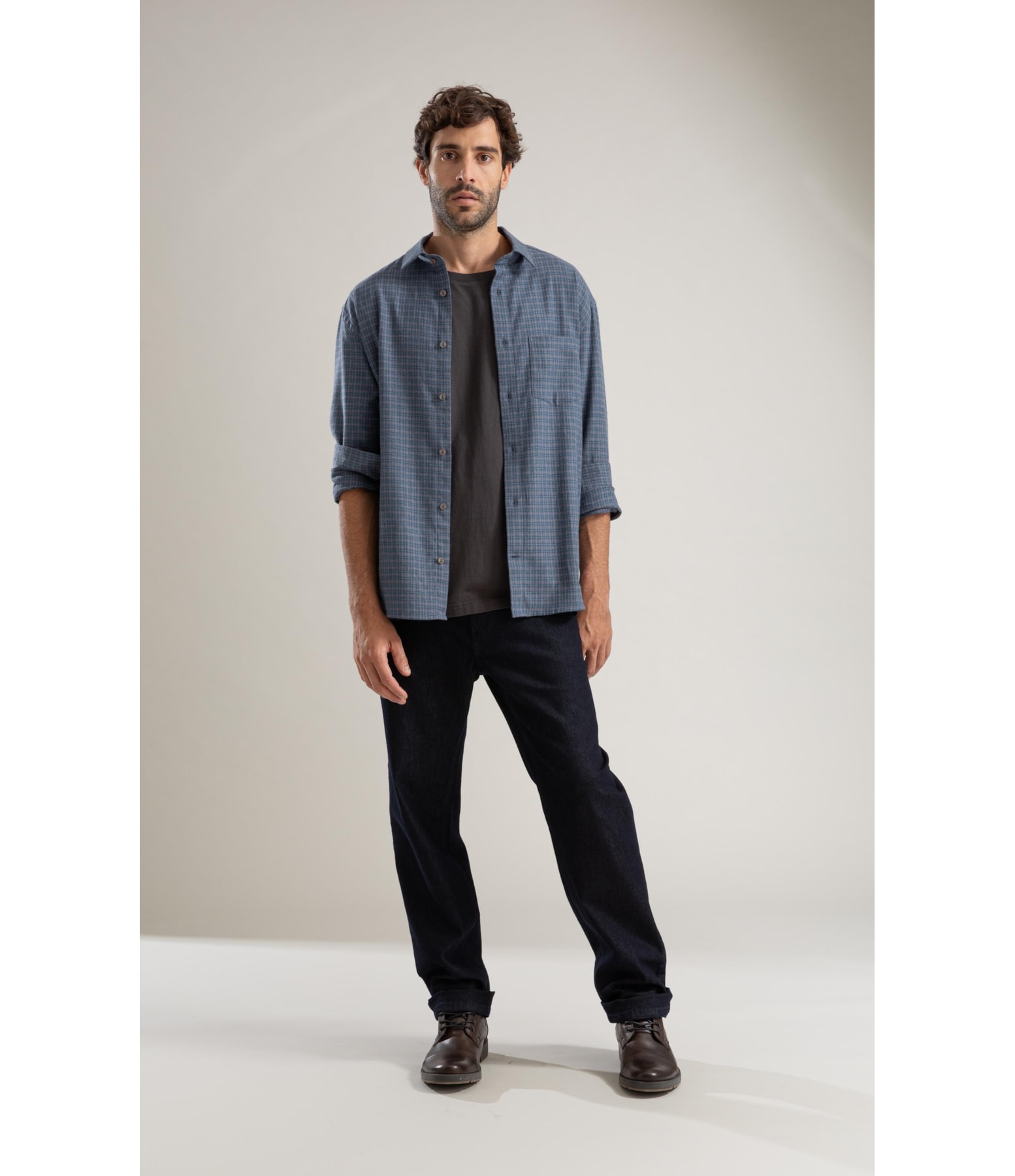 Calça First Blue Tradicional Ivan Lav.Amaciado