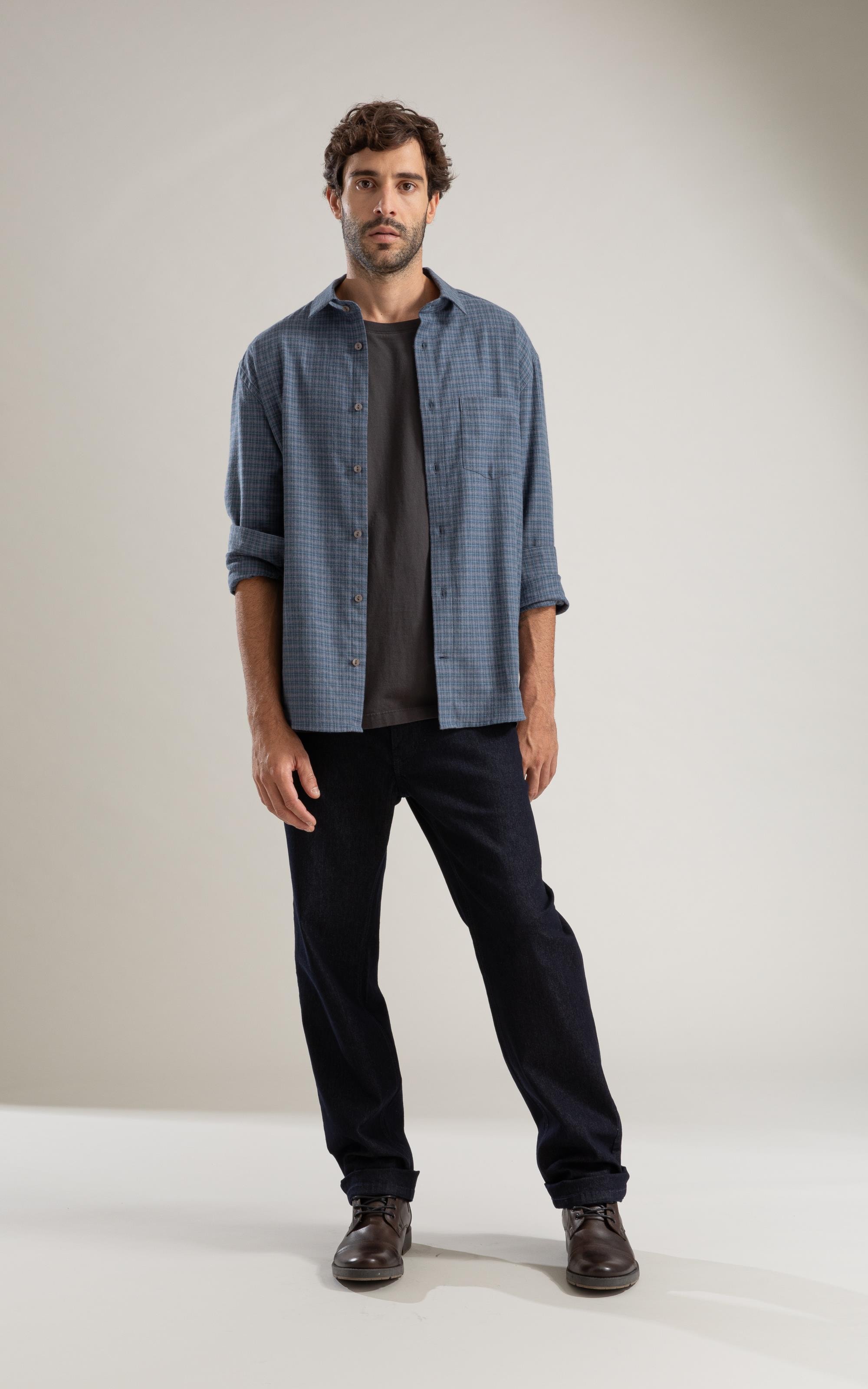 Calça First Blue Tradicional Ivan Lav.Amaciado