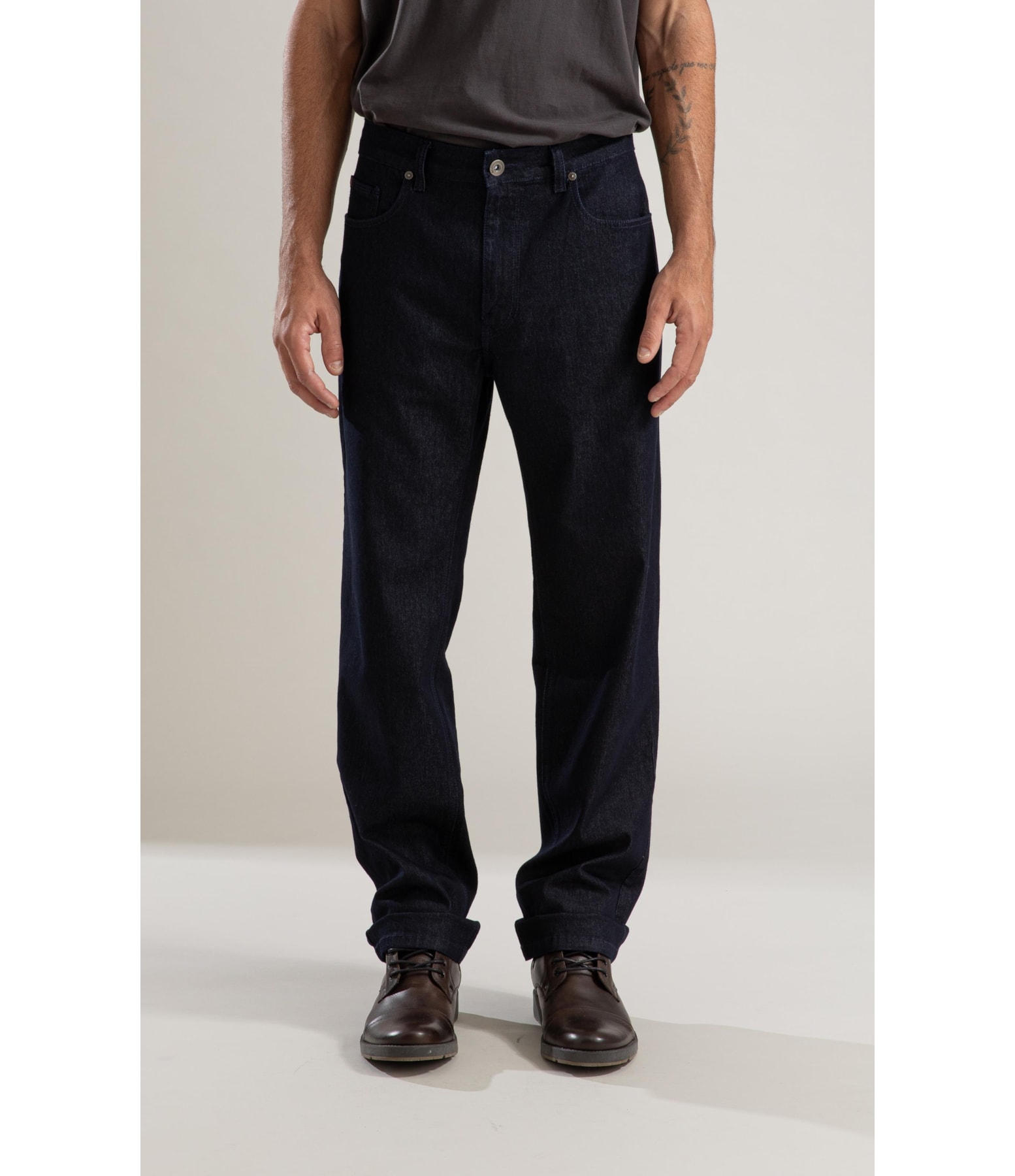 Calça First Blue Tradicional Ivan Lav.Amaciado