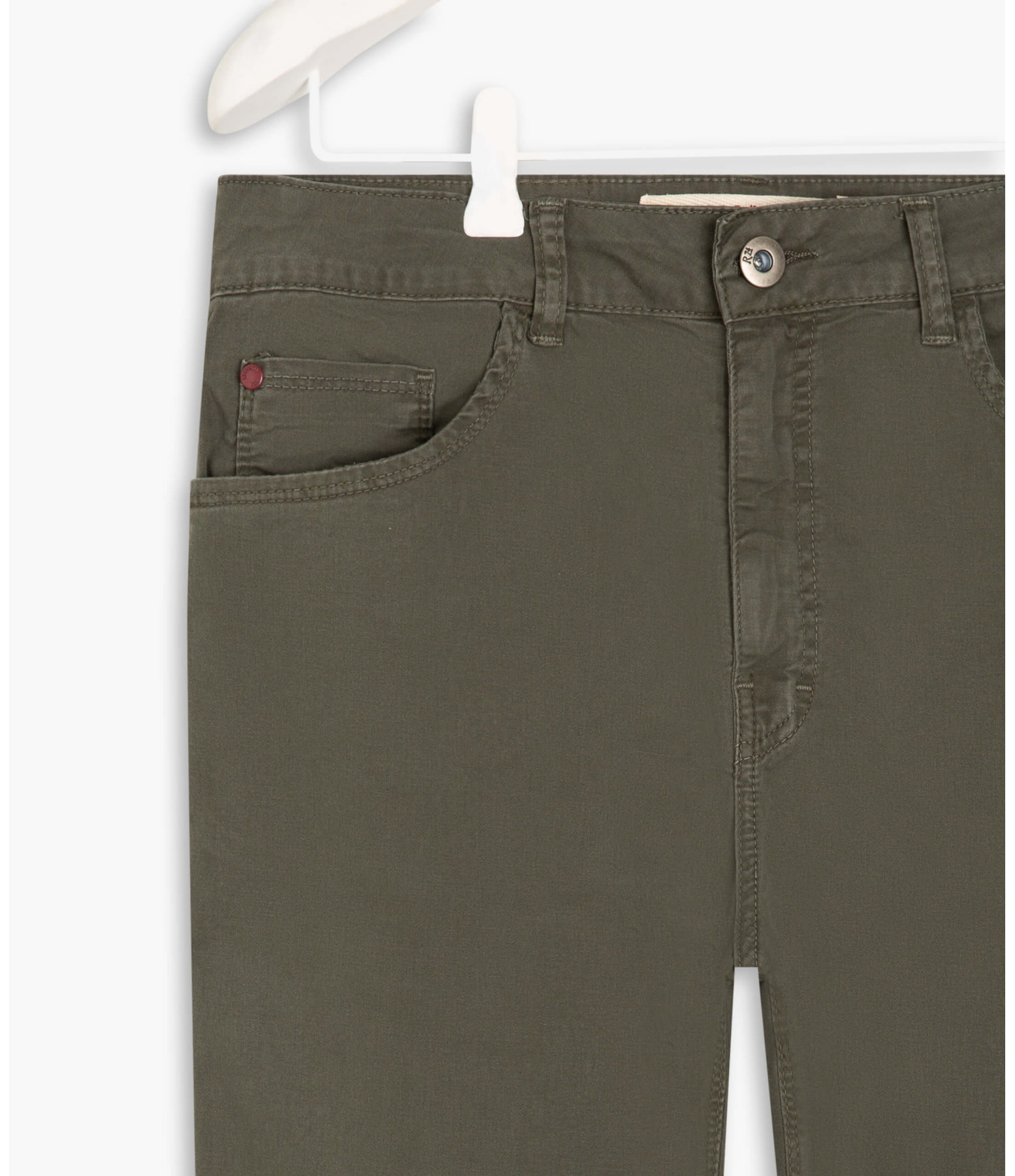 Calça Five Pockets Canvas Verde Escuro