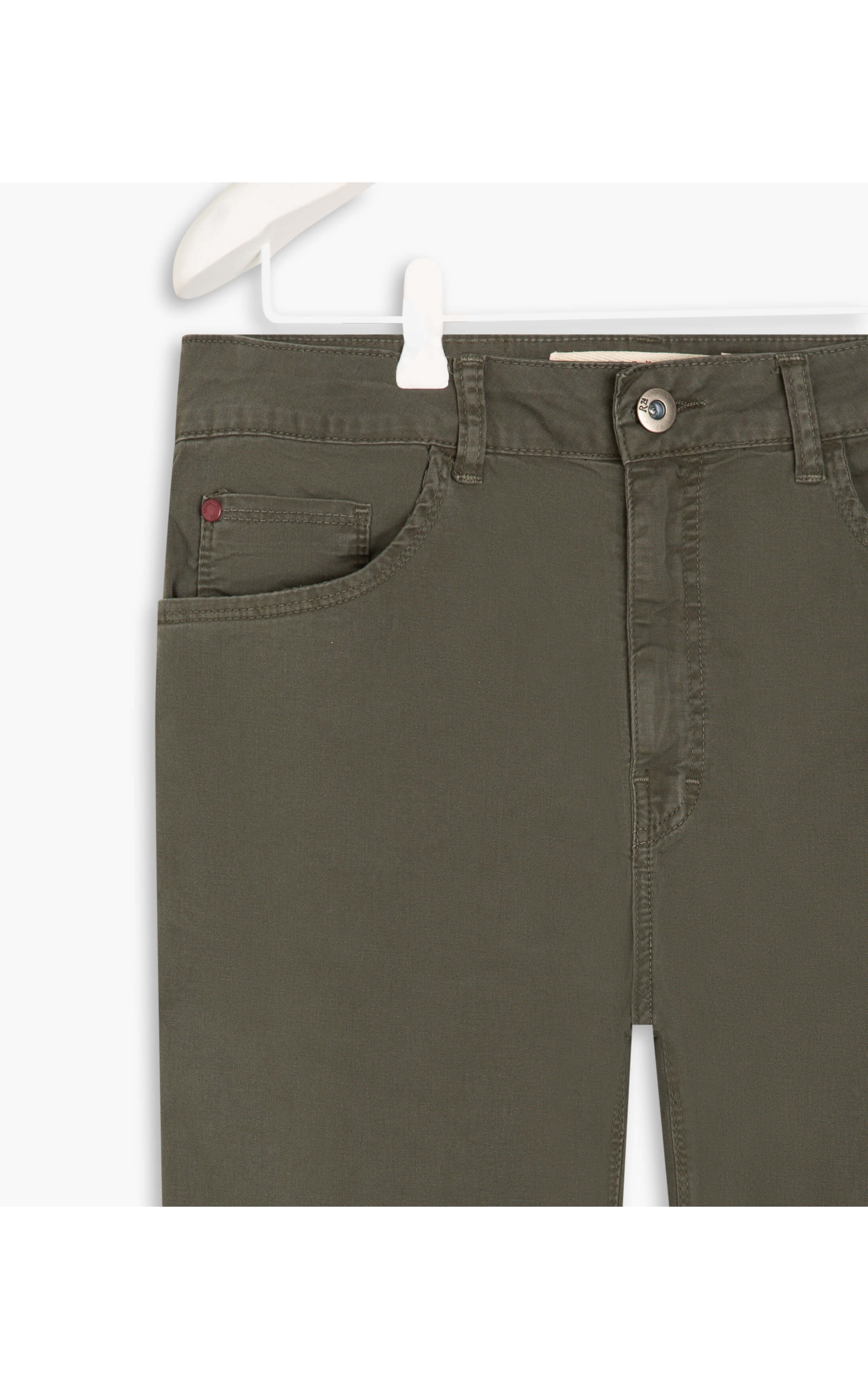 Calça Five Pockets Canvas Verde Escuro