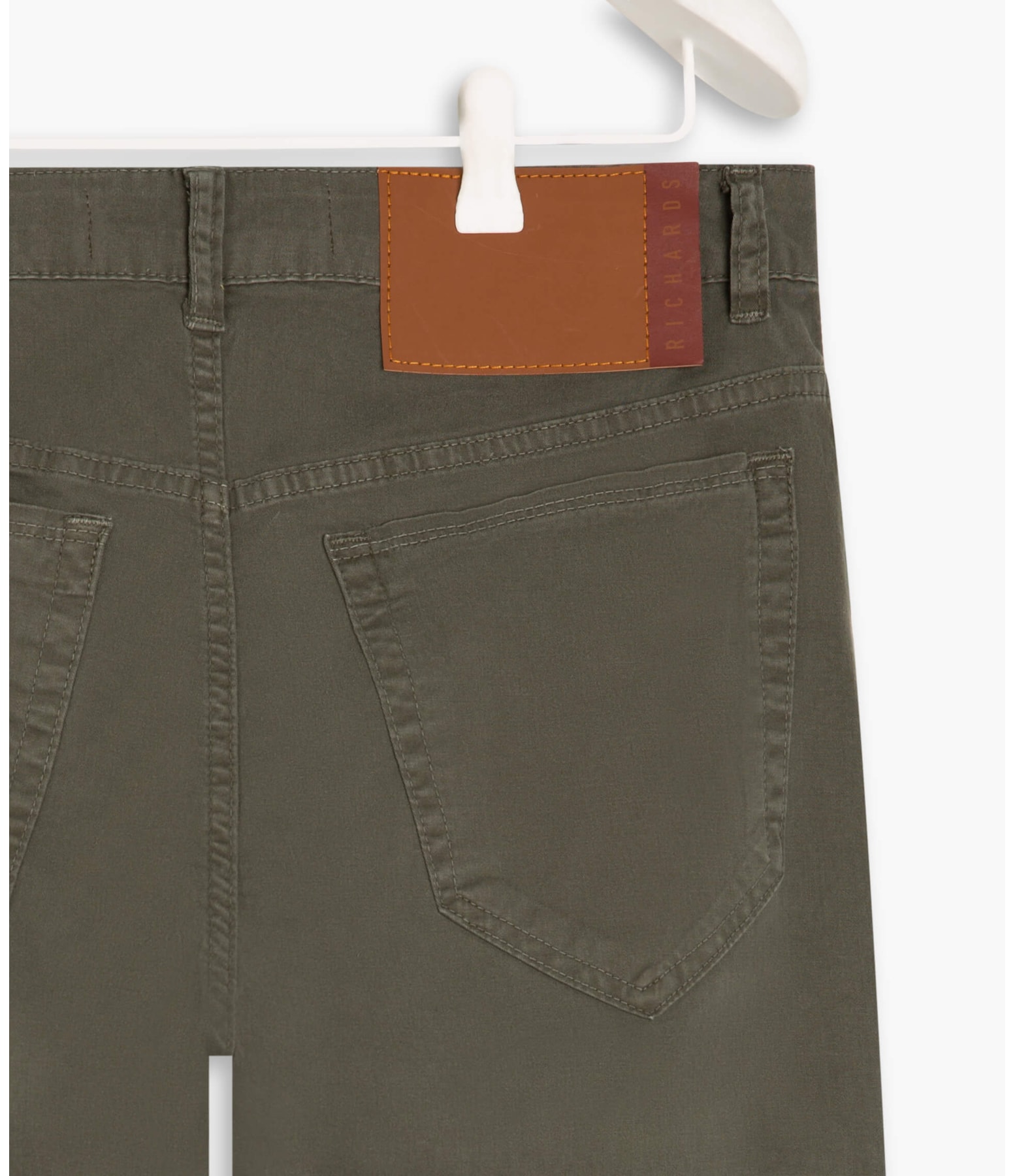 Calça Five Pockets Canvas Verde Escuro