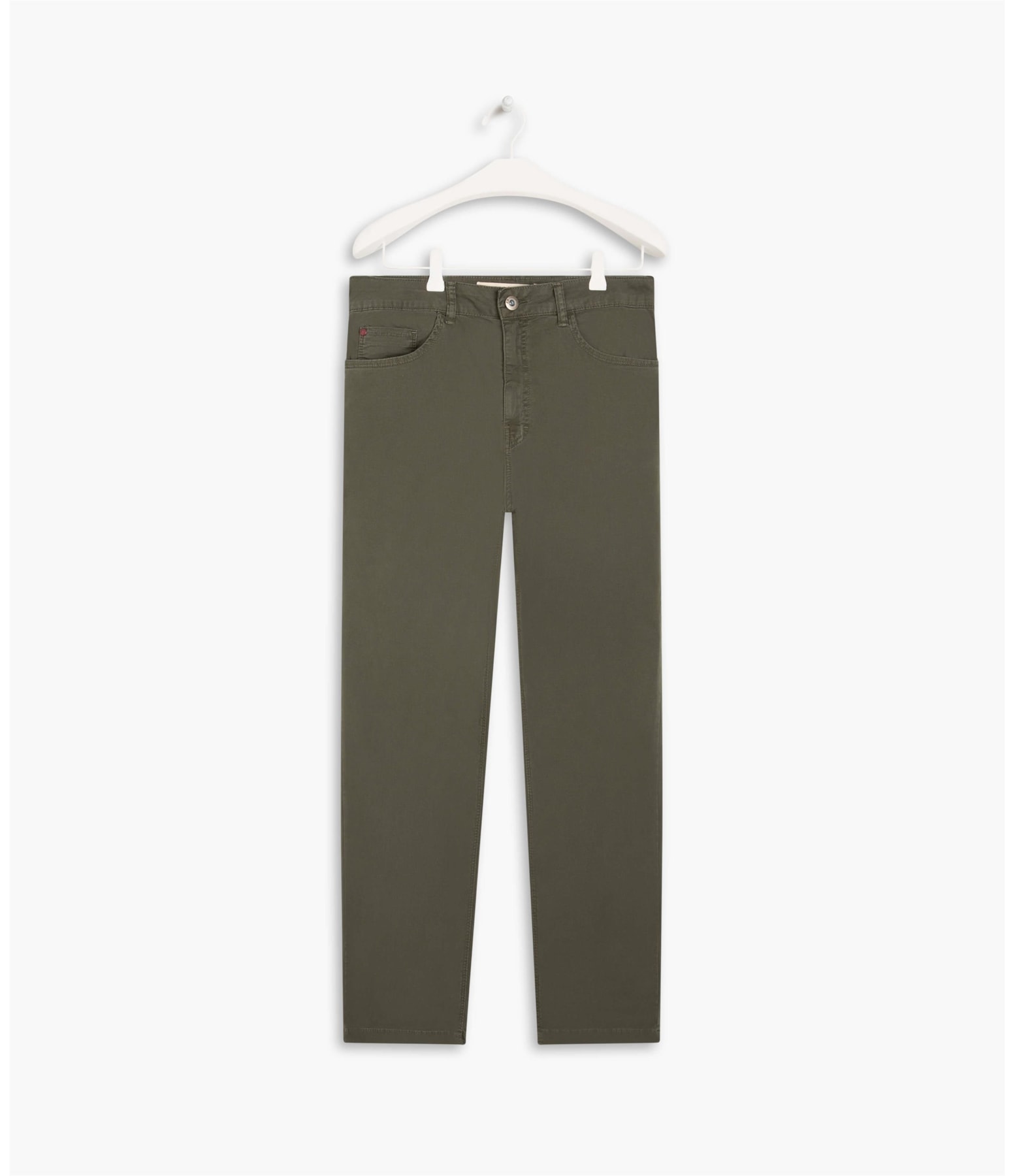 Calça Five Pockets Canvas Verde Escuro