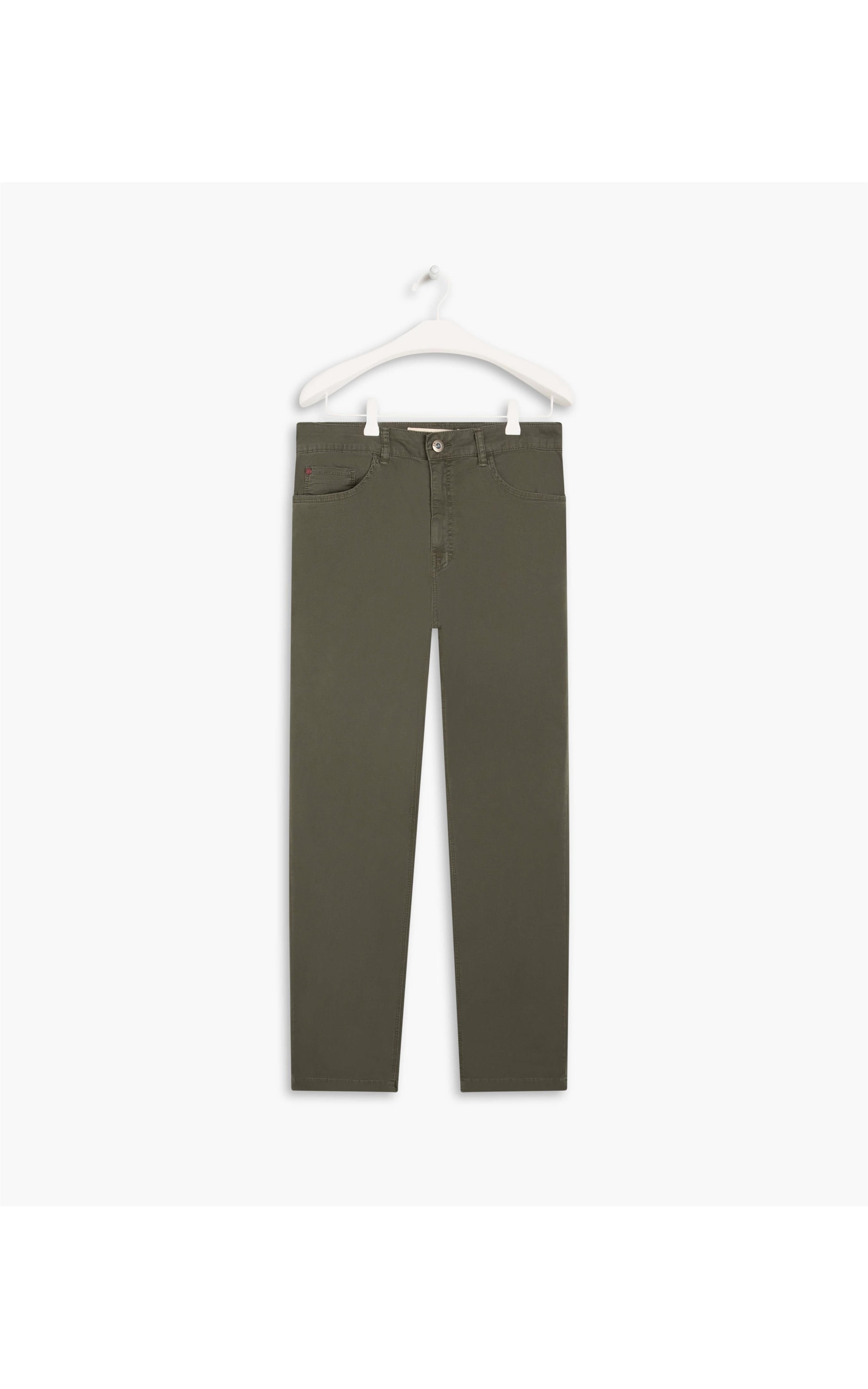 Calça Five Pockets Canvas Verde Escuro