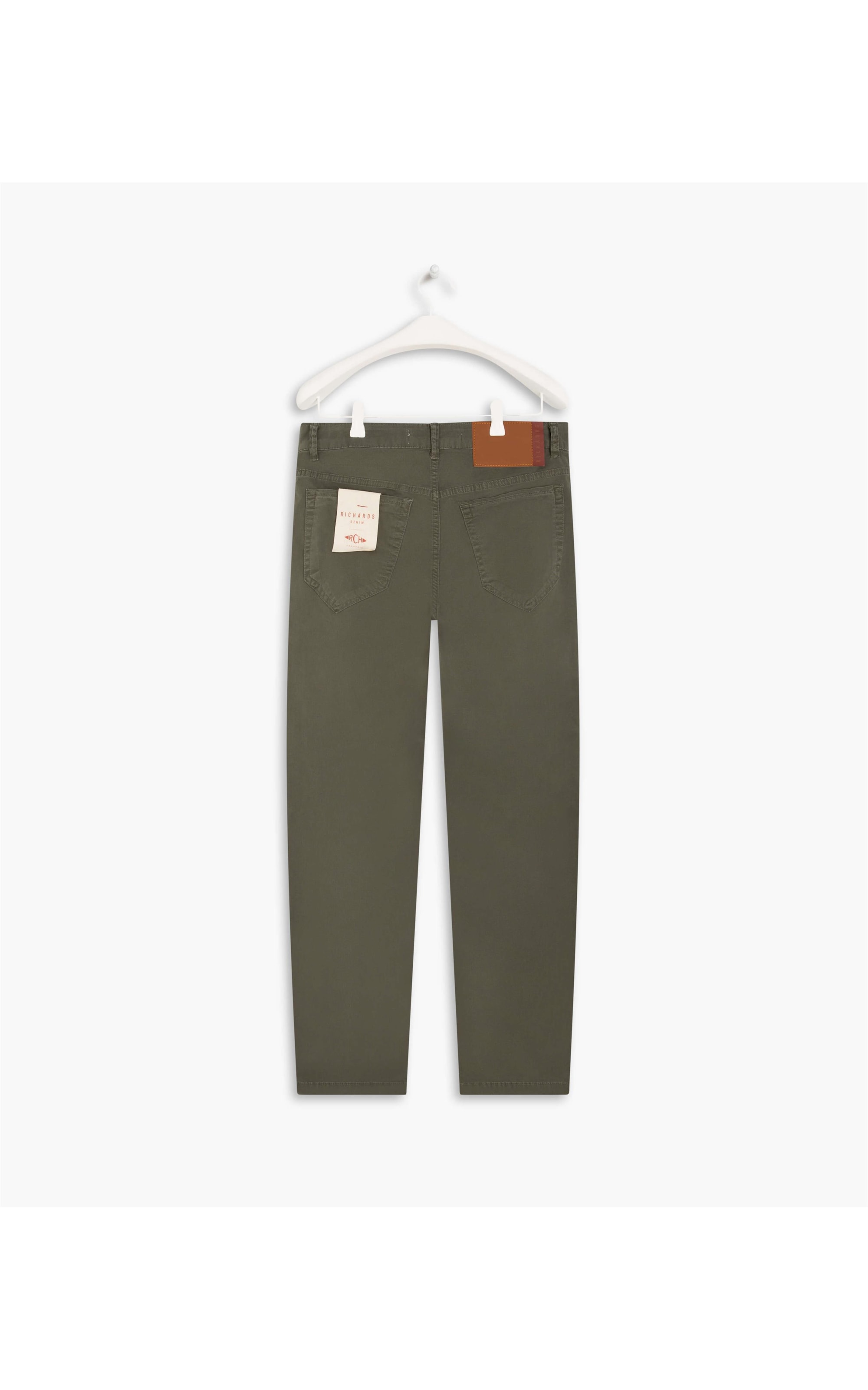 Calça Five Pockets Canvas Verde Escuro