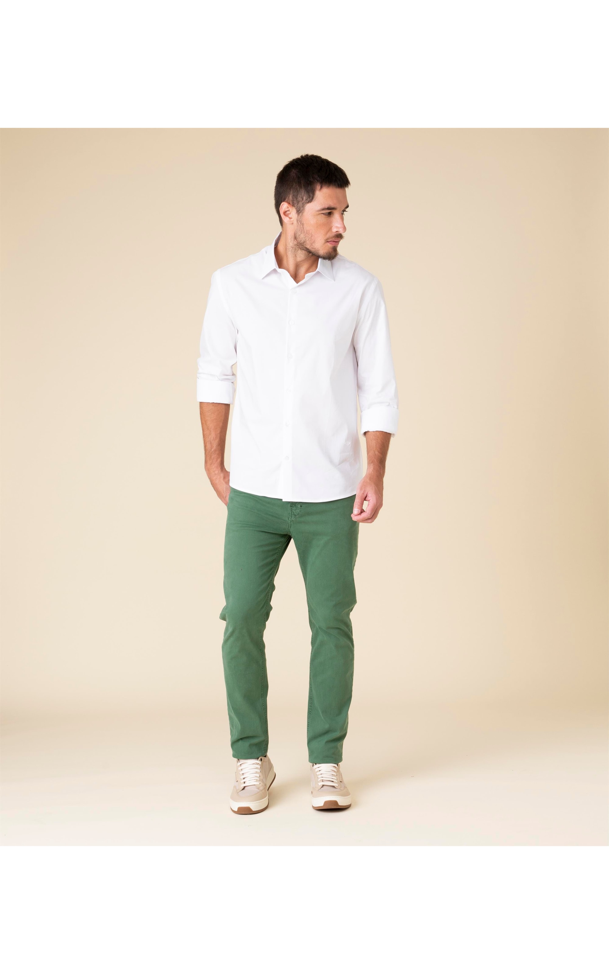 Calça Five Pockets Color Twill Bottle