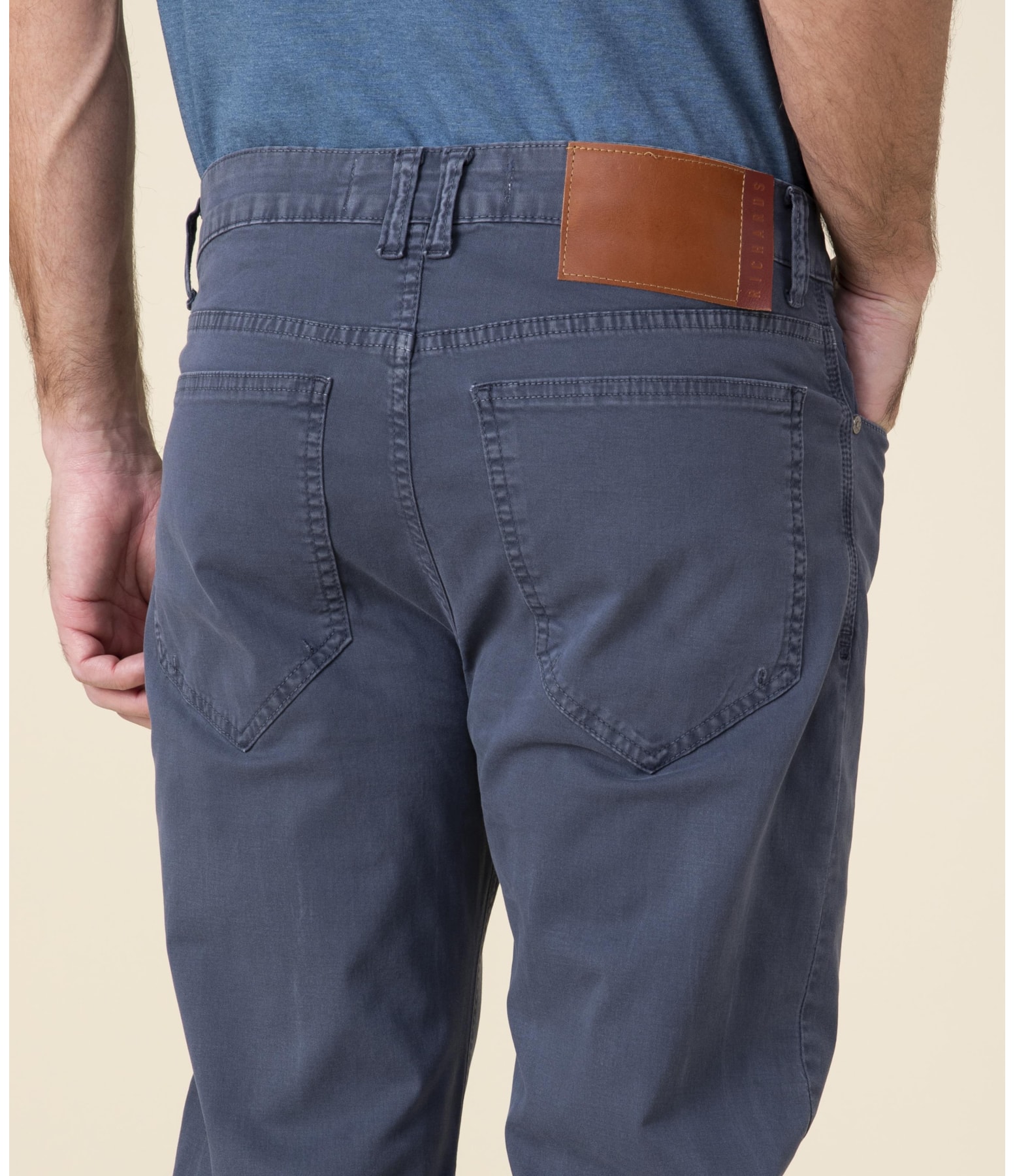 Calça Five Pockets Color Twill Marinho