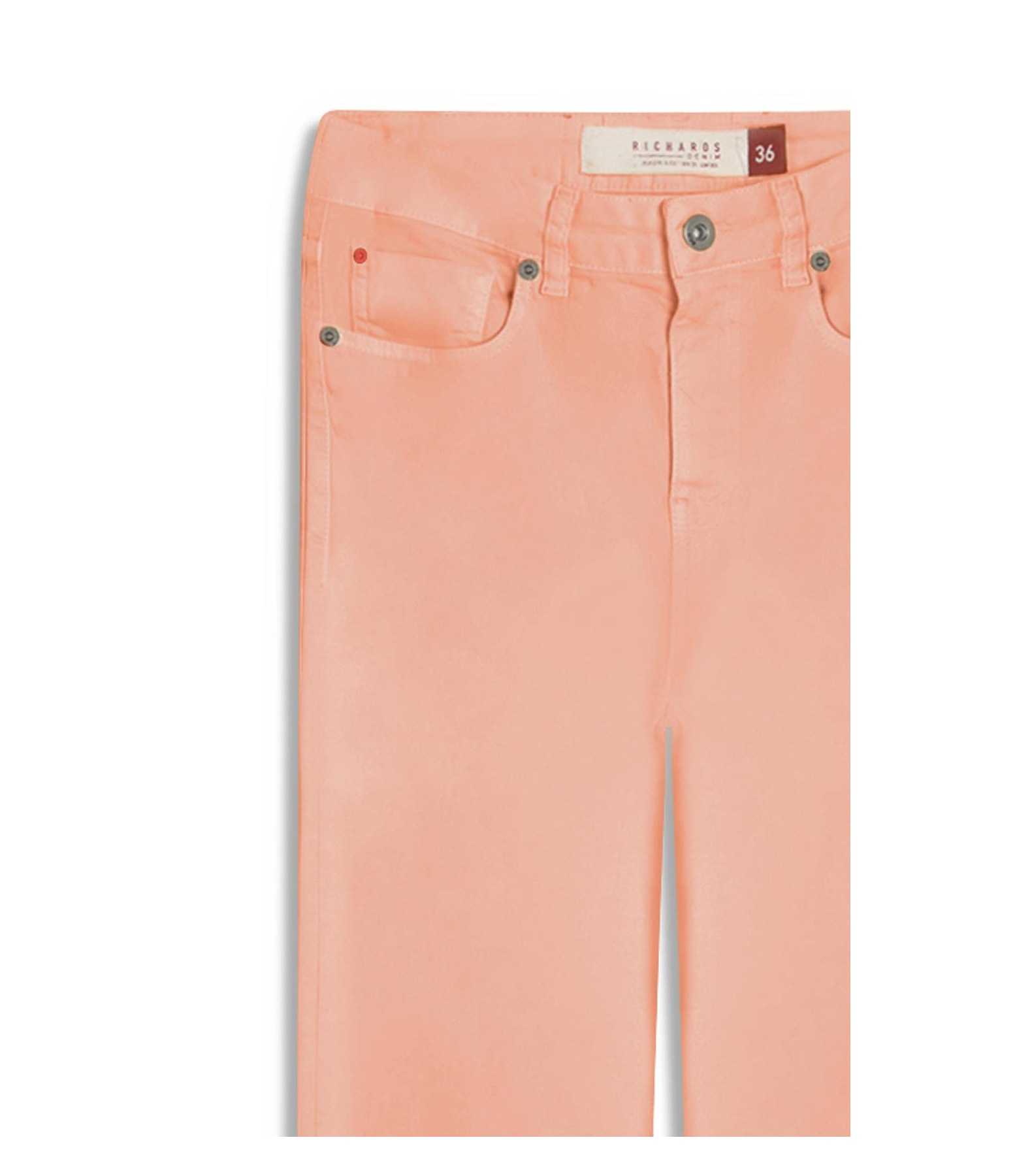 Calça Five Pockets Color Twill Power Mom Acerola