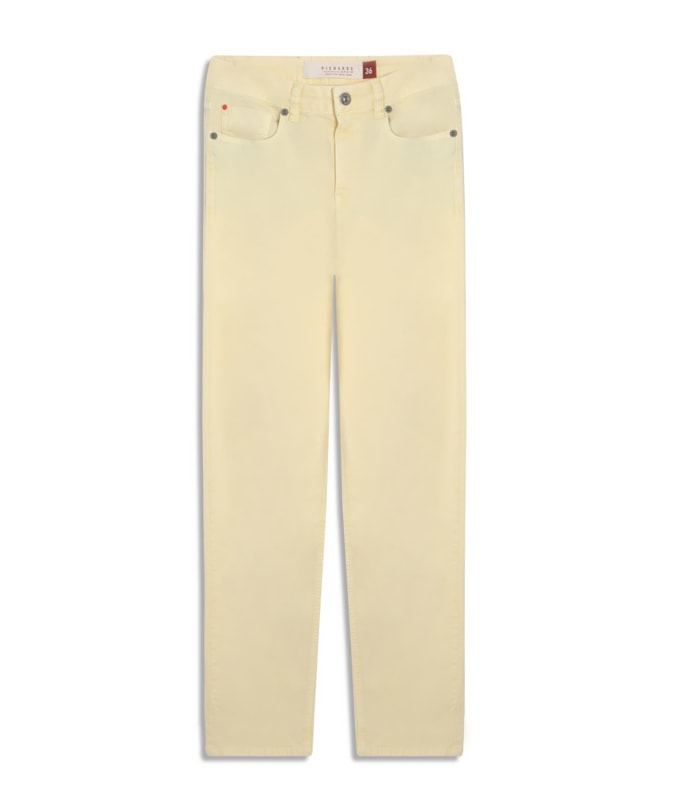 Calça Five Pockets Color Twill Power Mom Amarelo