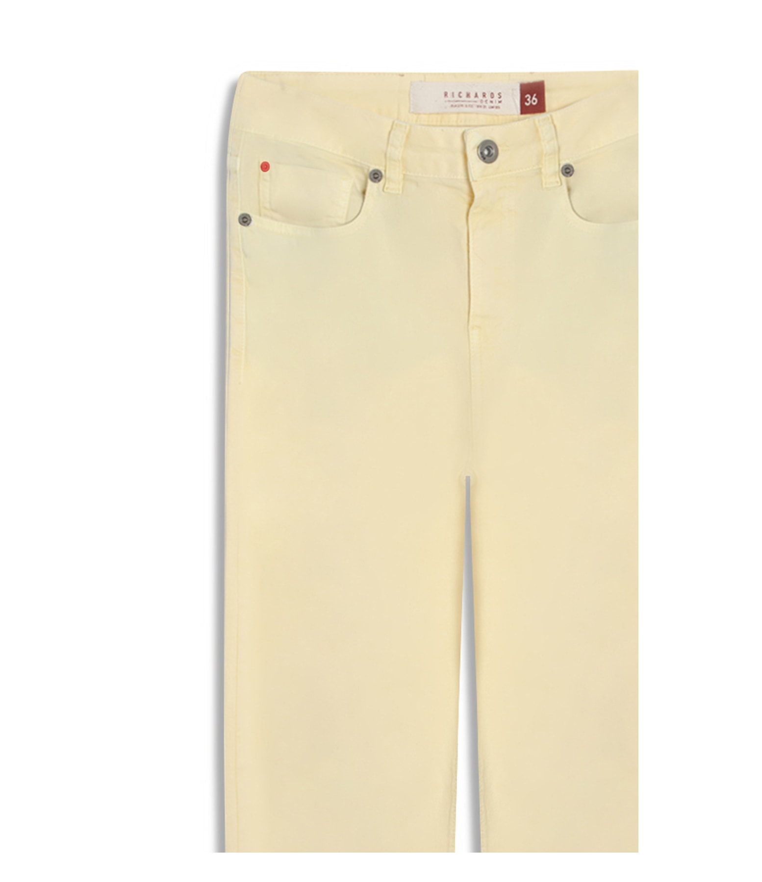 Calça Five Pockets Color Twill Power Mom Amarelo