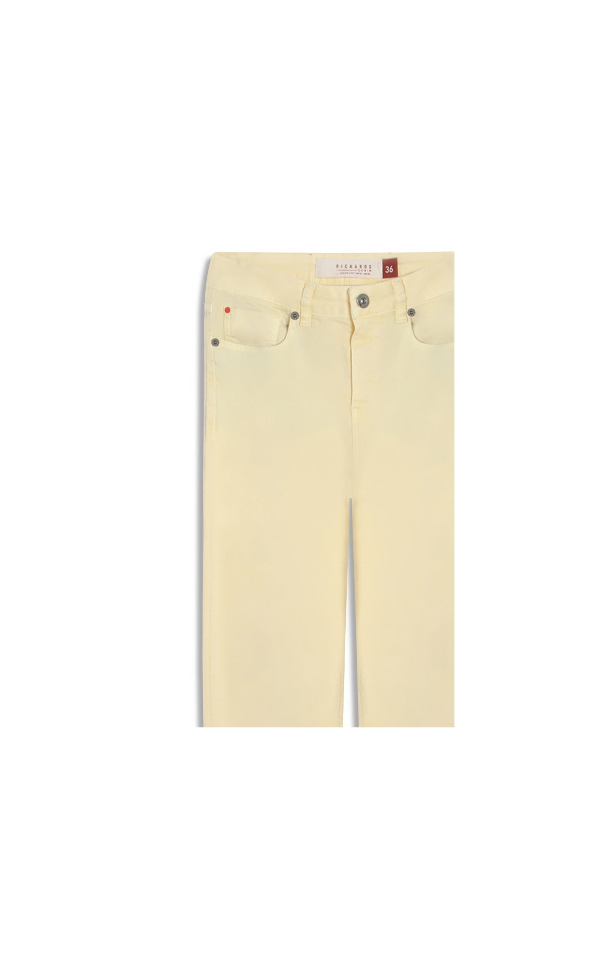 Calça Five Pockets Color Twill Power Mom Amarelo