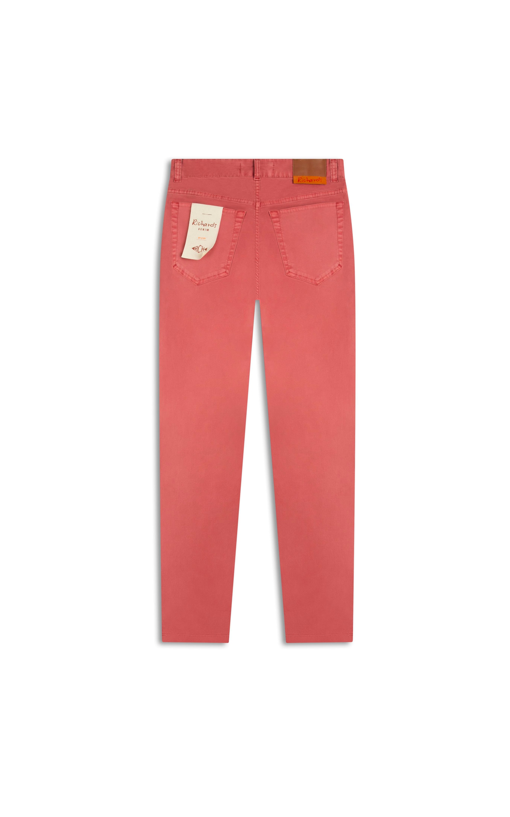 Calça Five Pockets Color Twill Power Mom Rosa Velho