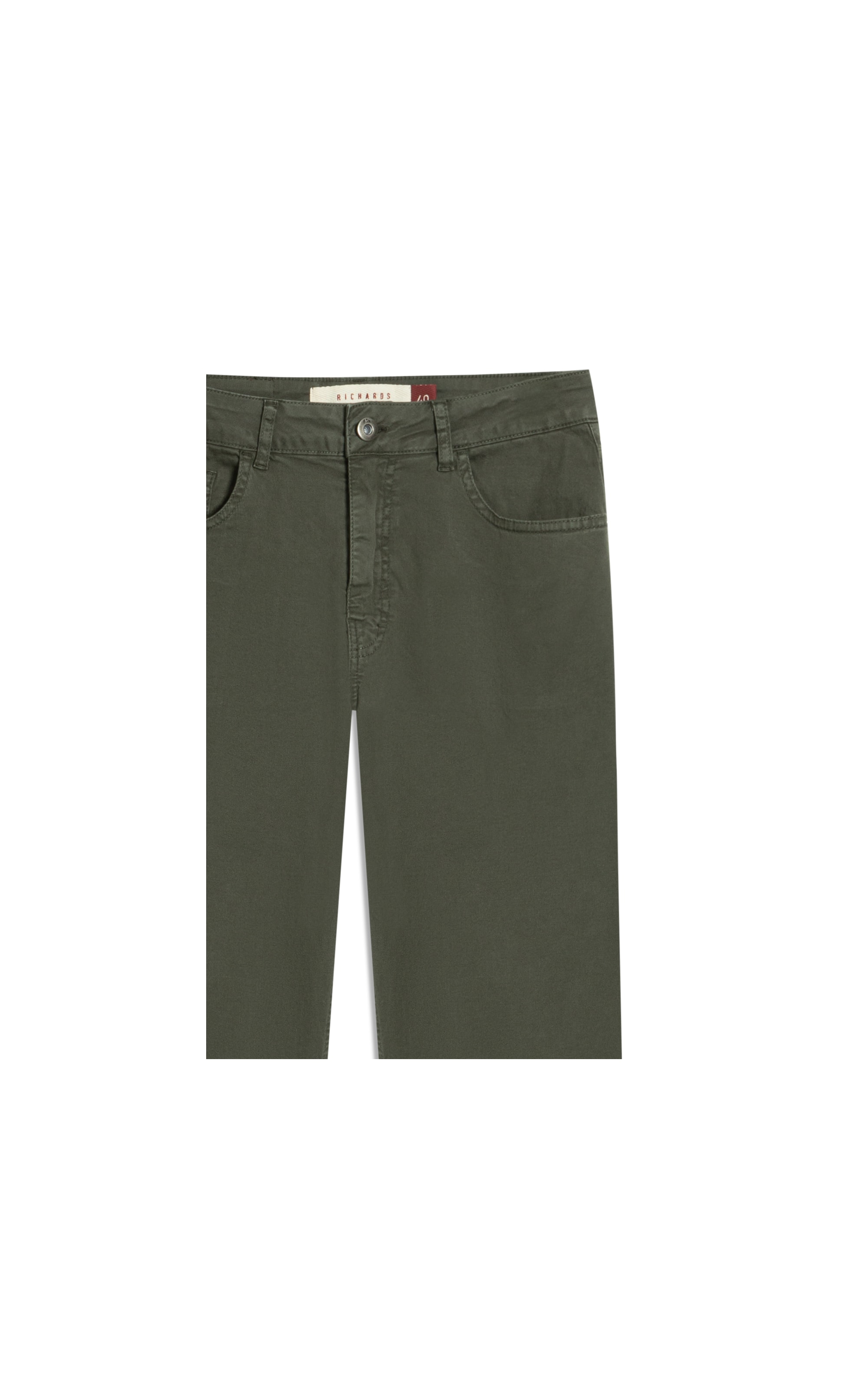 Calça Five Pockets Color Twill Power Mom Verde Escuro