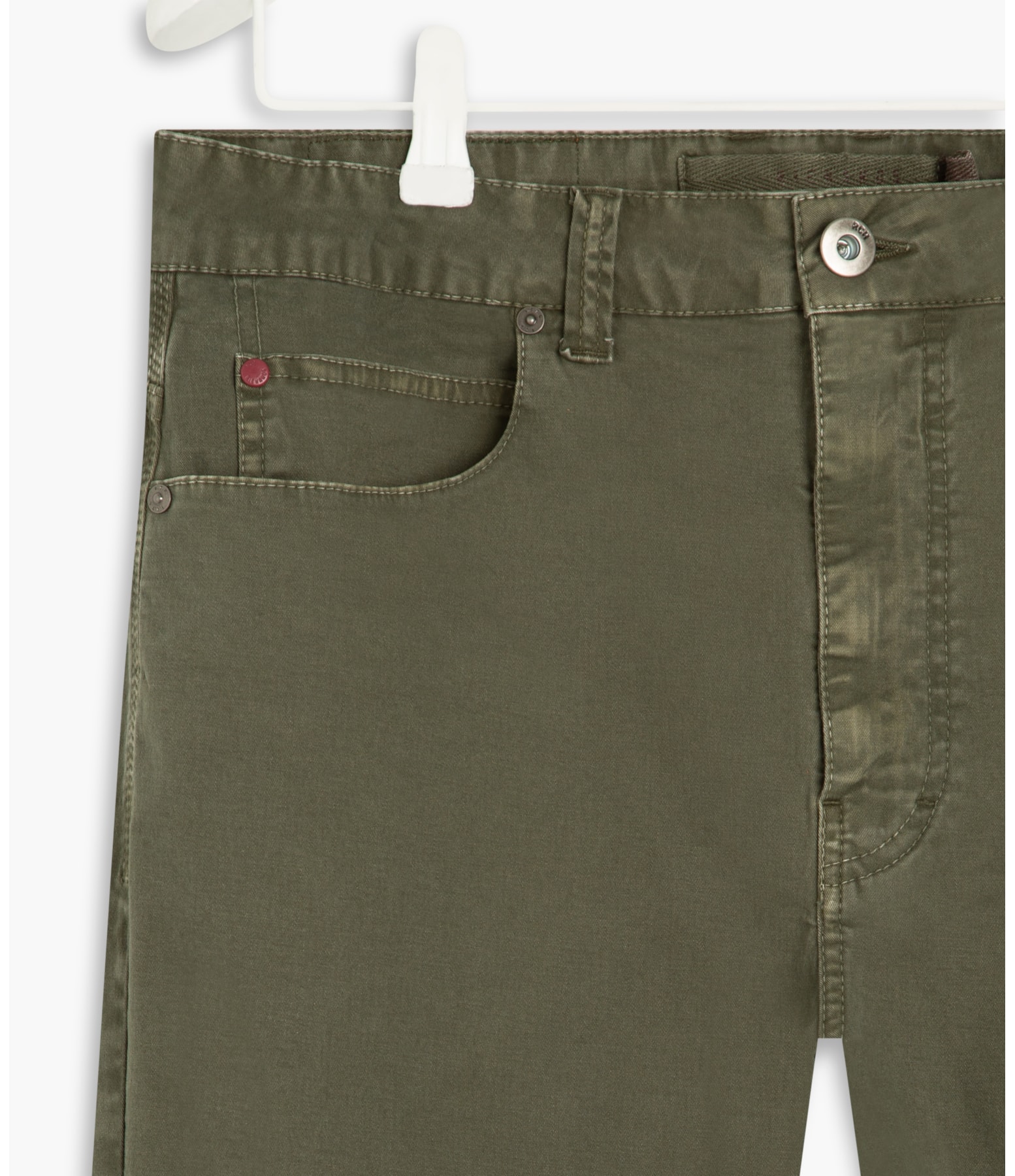 Calça Five Pockets Color Twill Verde Escuro