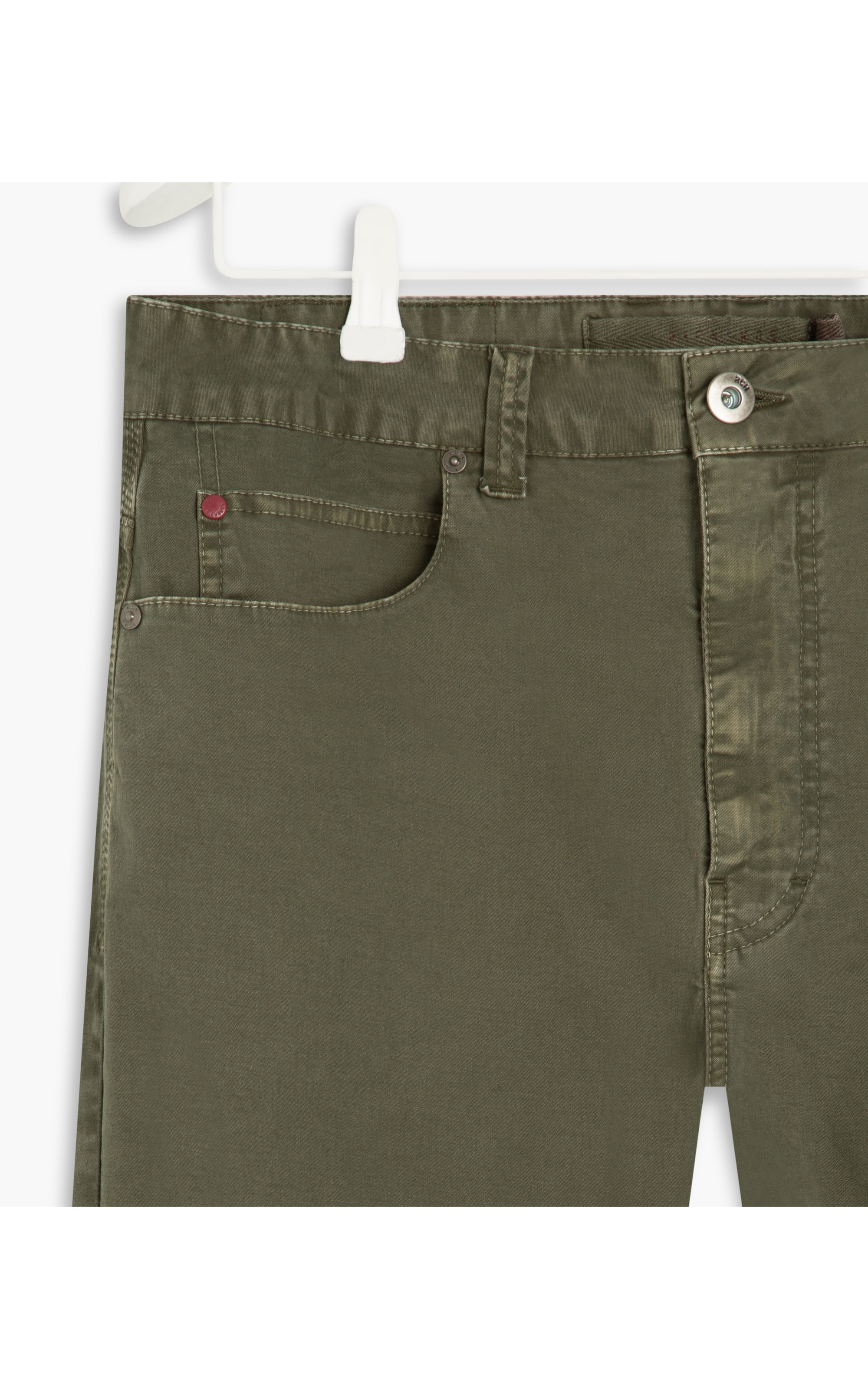 Calça Five Pockets Color Twill Verde Escuro