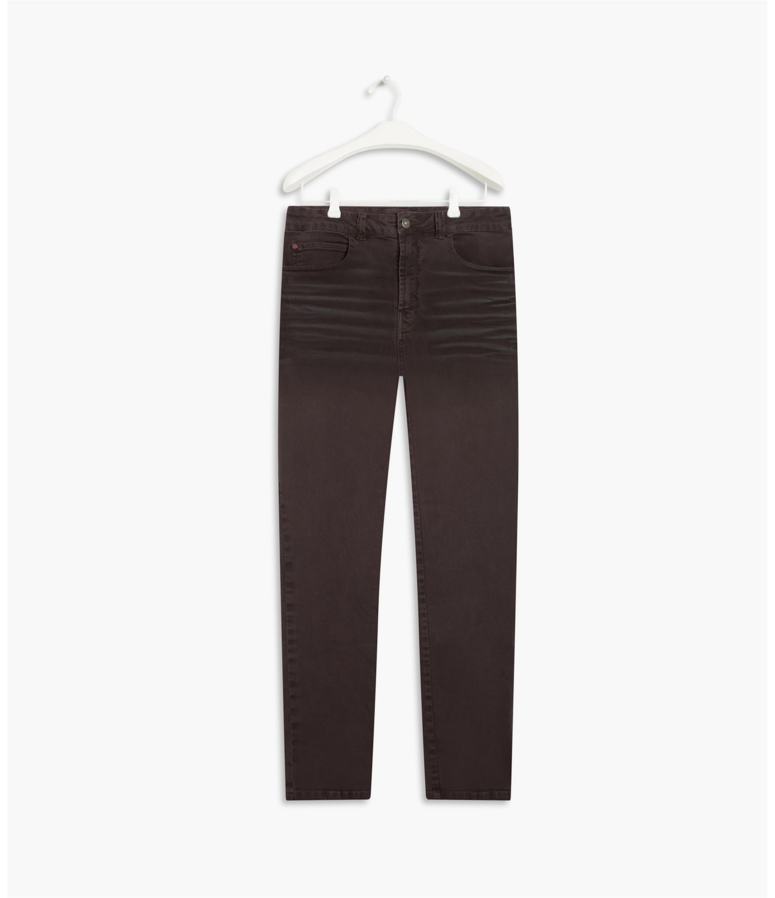 Calça Five Pockets Denim Color Stretch n Grafite