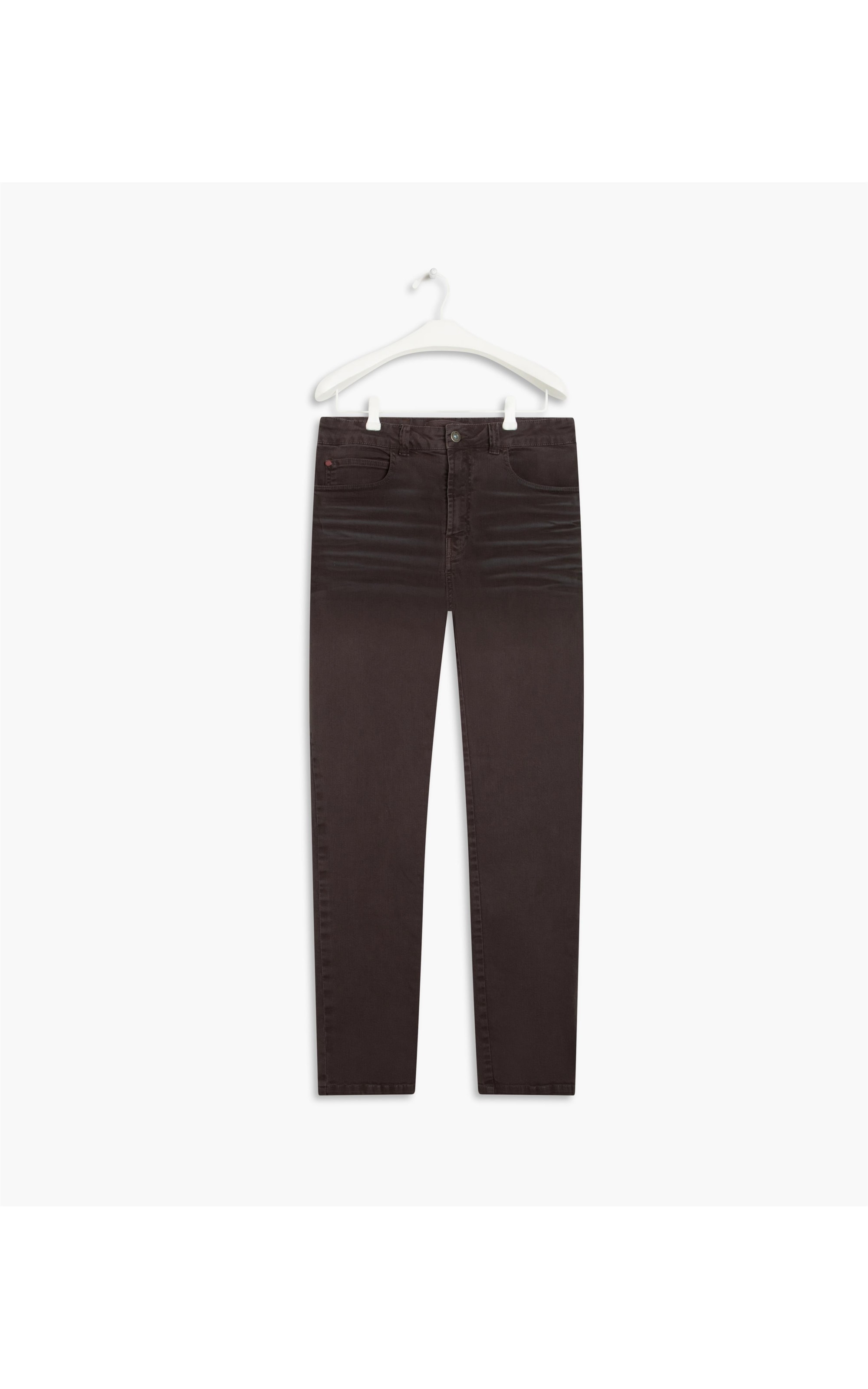 Calça Five Pockets Denim Color Stretch n Grafite