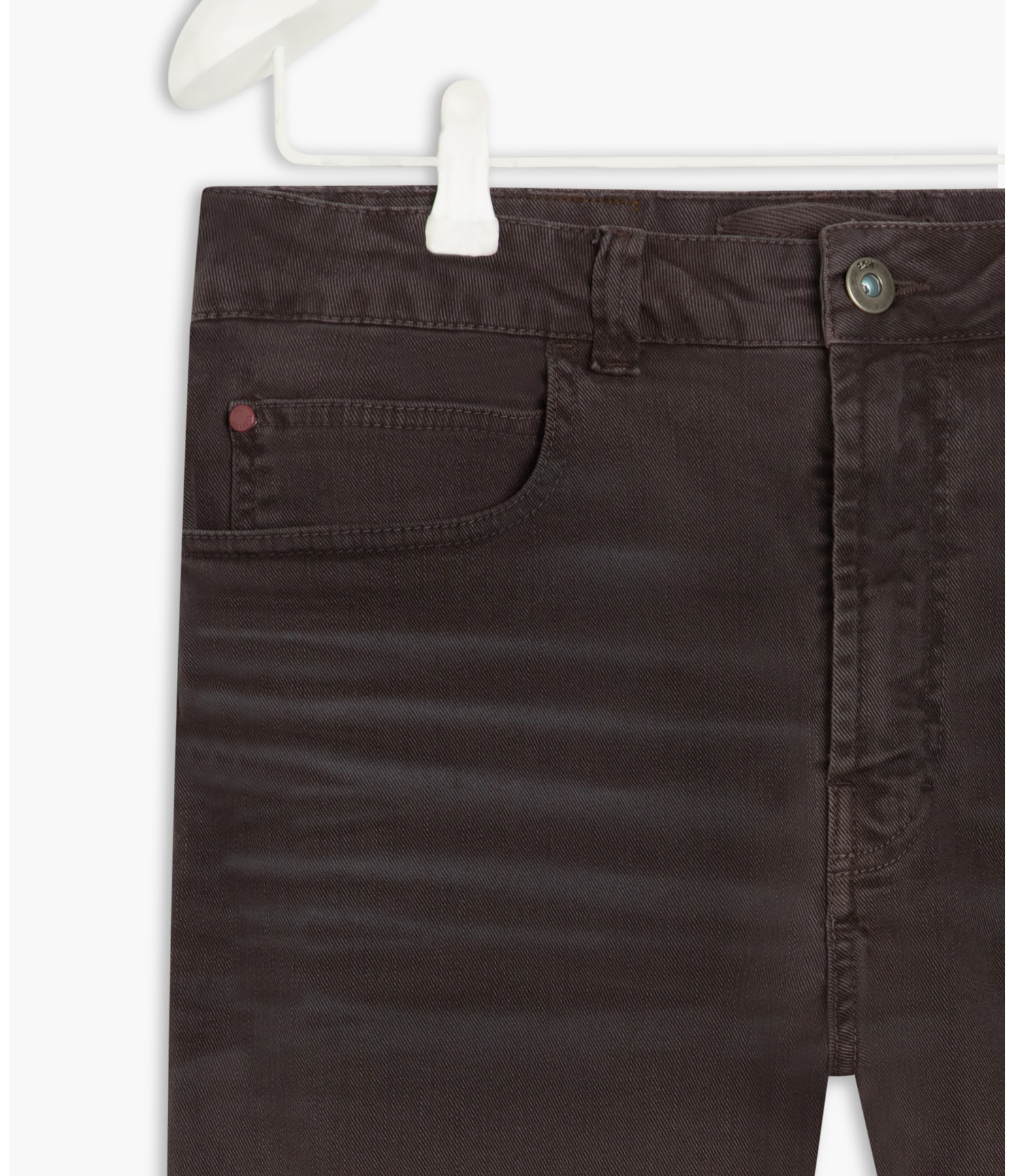 Calça Five Pockets Denim Color Stretch n Grafite