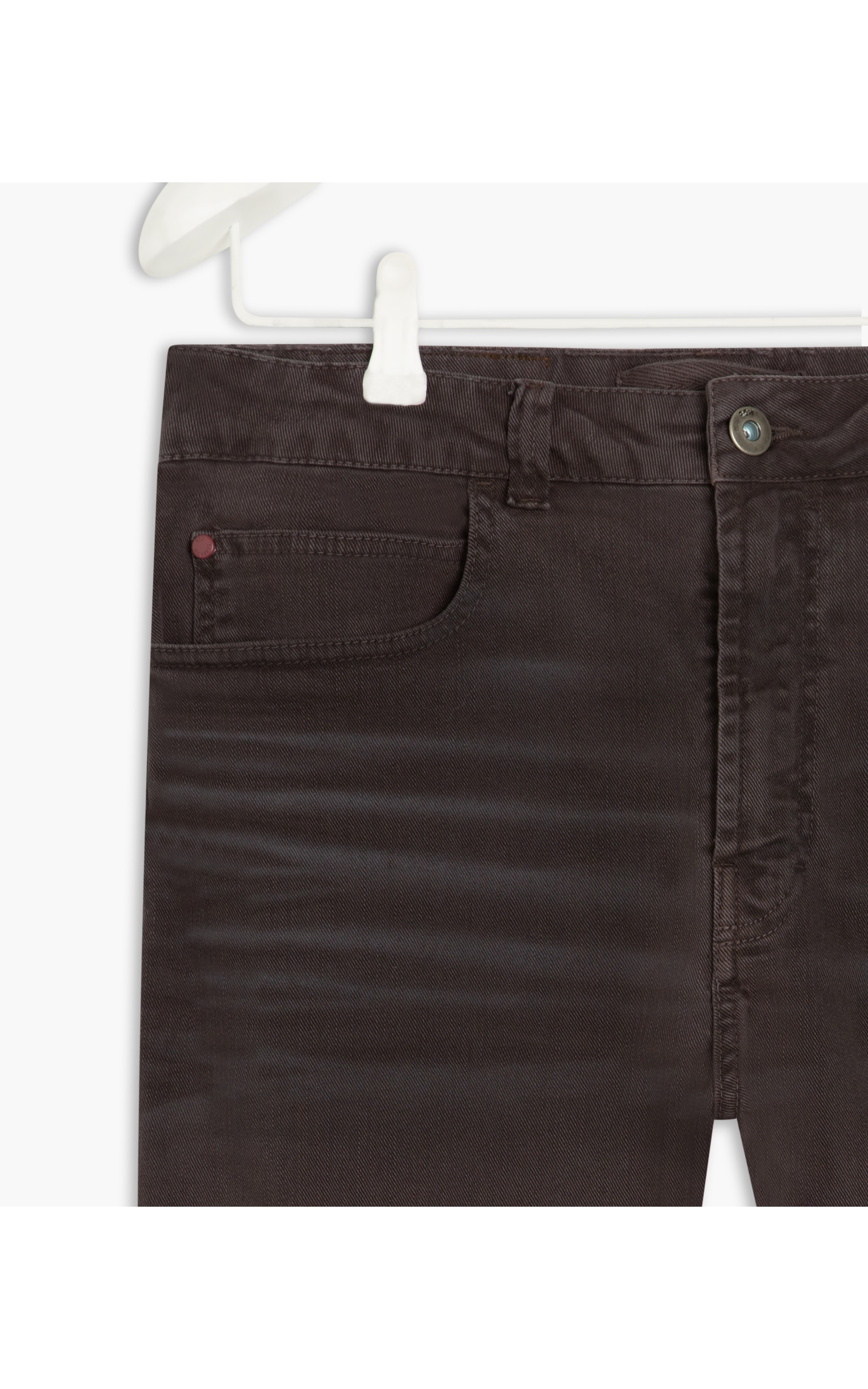 Calça Five Pockets Denim Color Stretch n Grafite