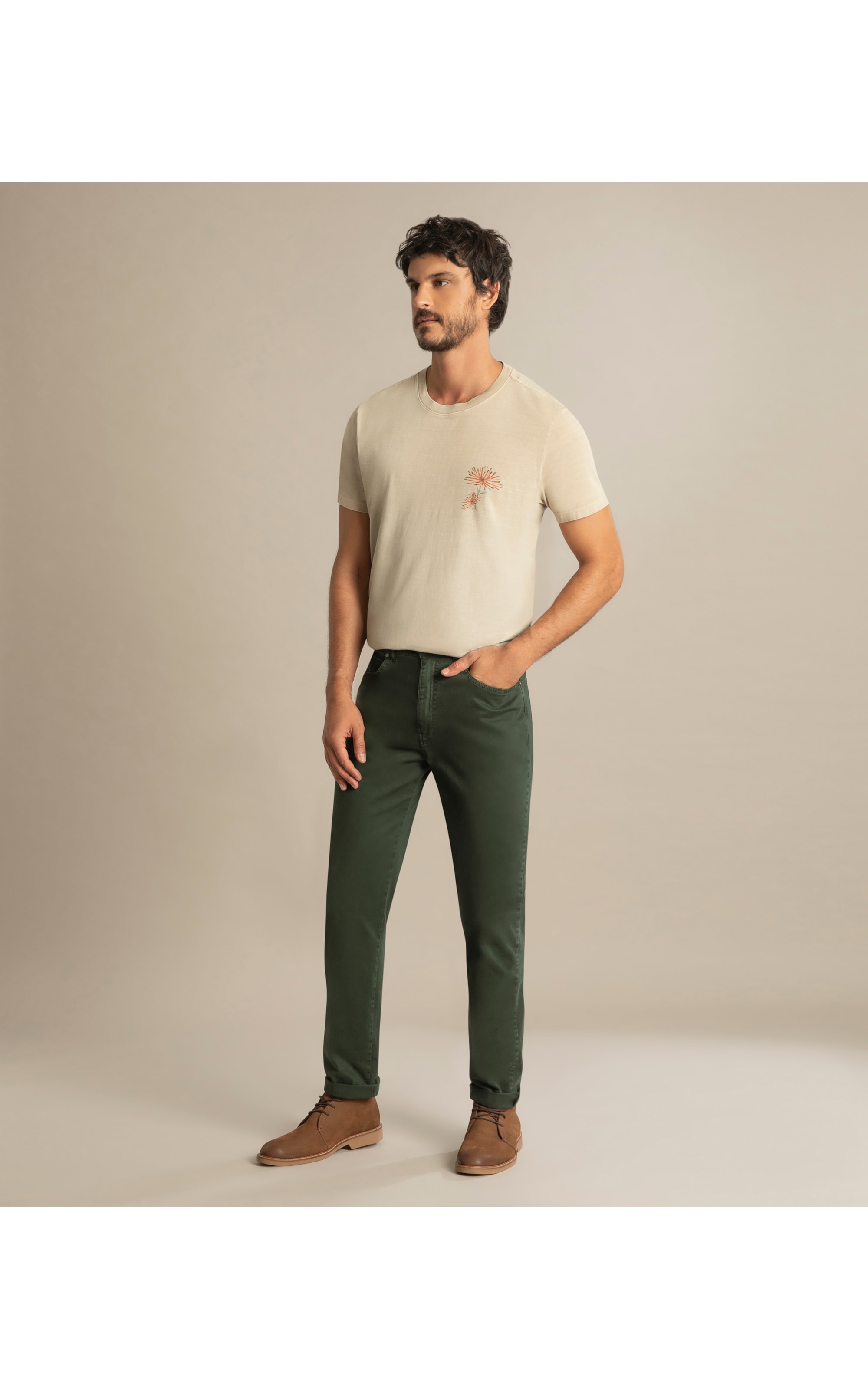 Calça Five Pockets Haia Floresta