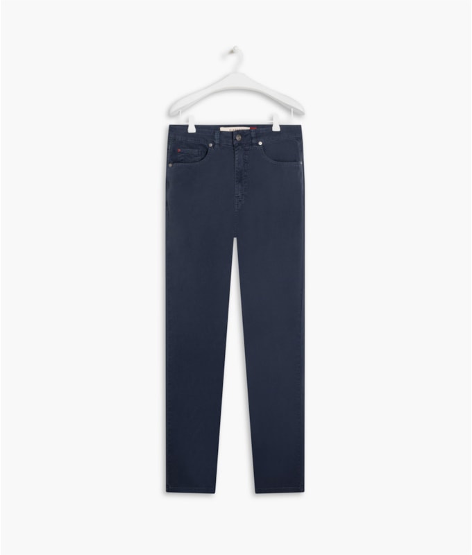 Calça Five Pockets Jogging Color Dark Navy