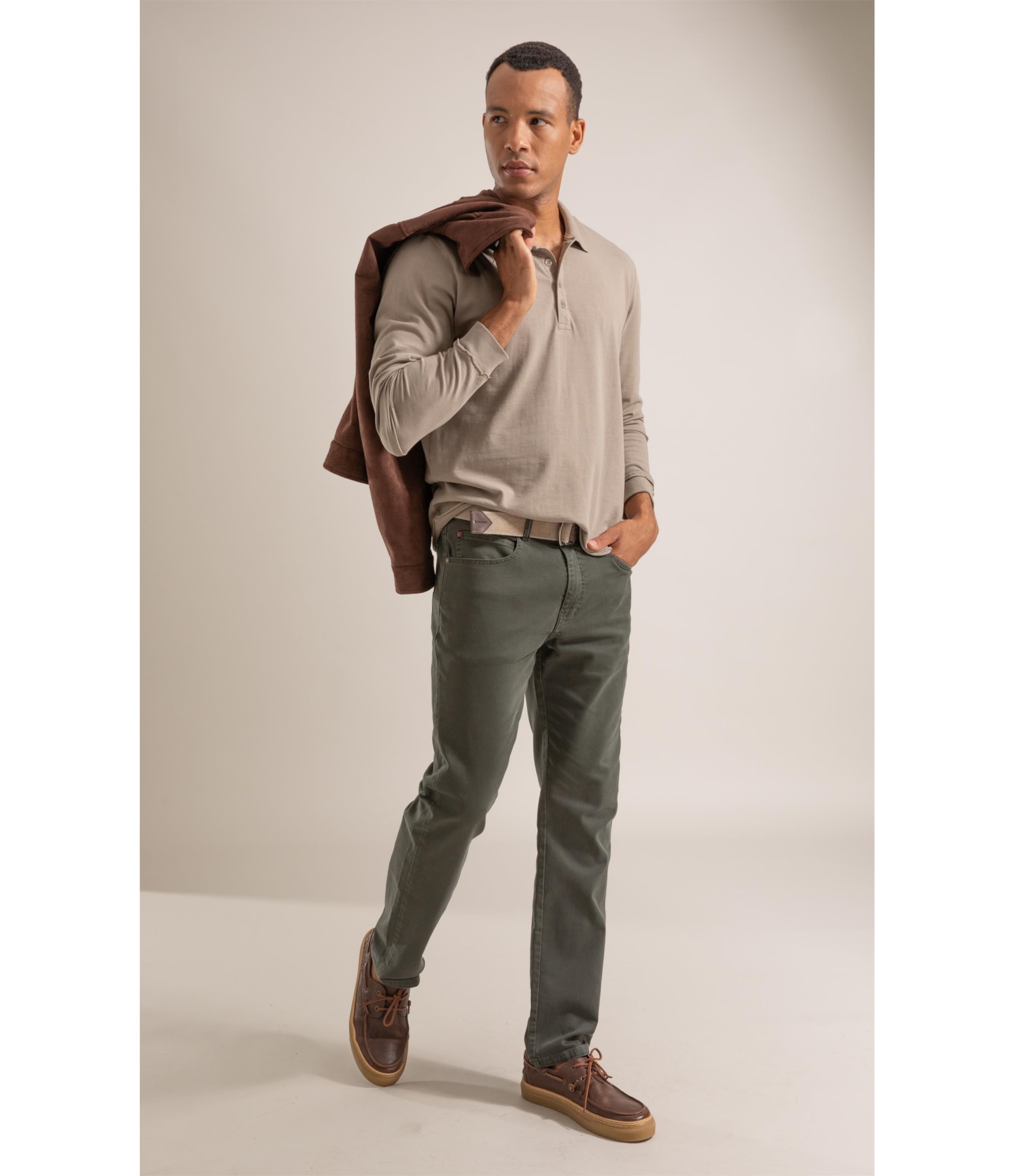 Calça Five Pockets Jogging Color Floresta