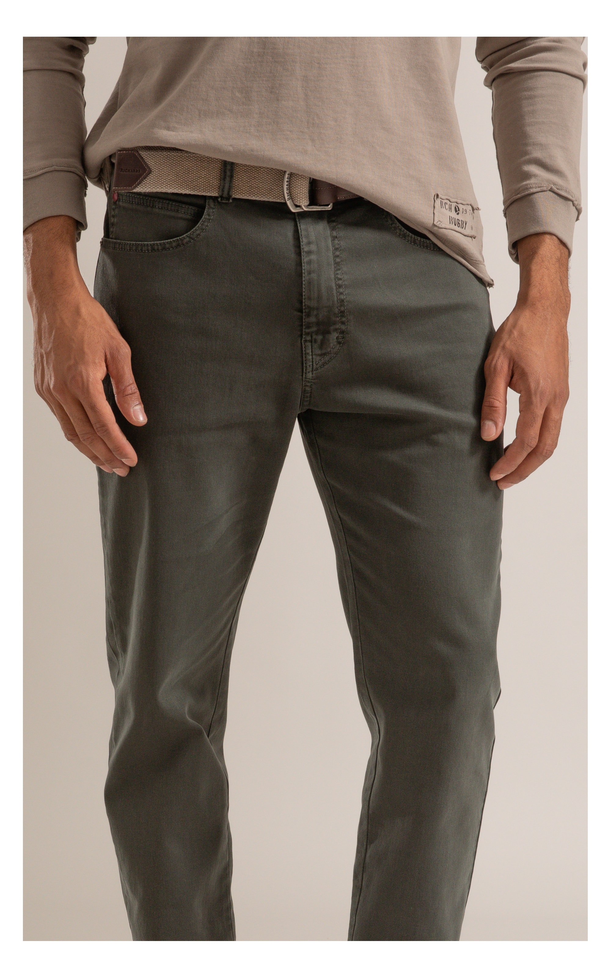 Calça Five Pockets Jogging Color Floresta