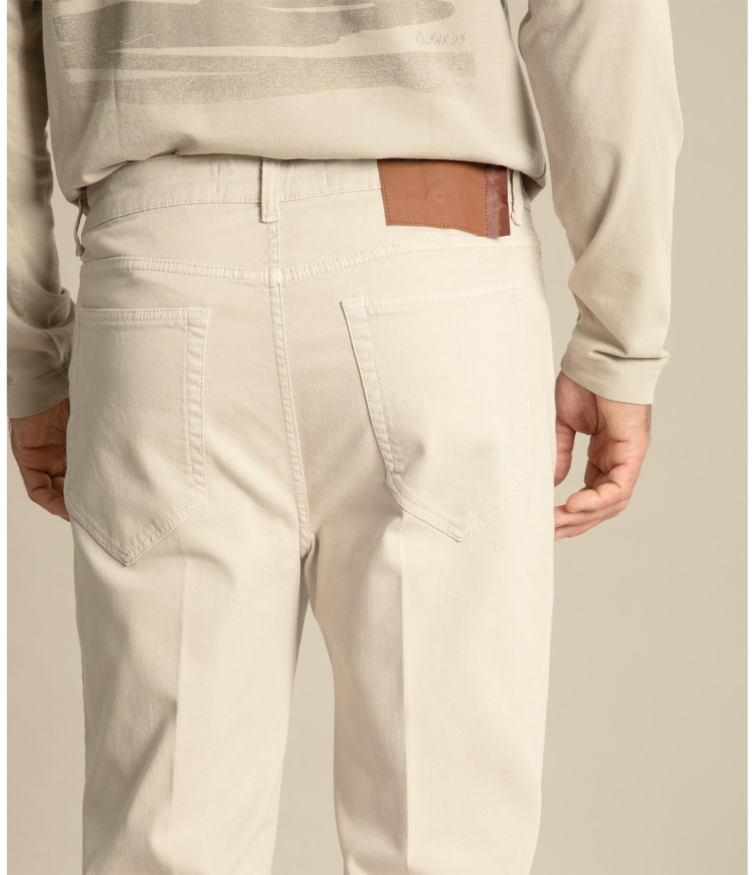 Calça Five Pockets Jogging Color Marrom Escuro
