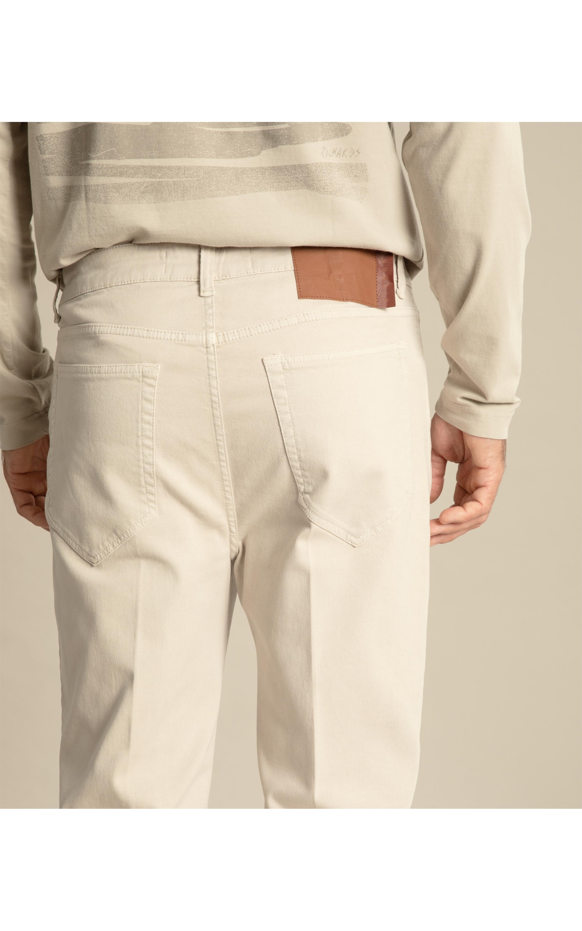 Calça Five Pockets Jogging Color Marrom Escuro