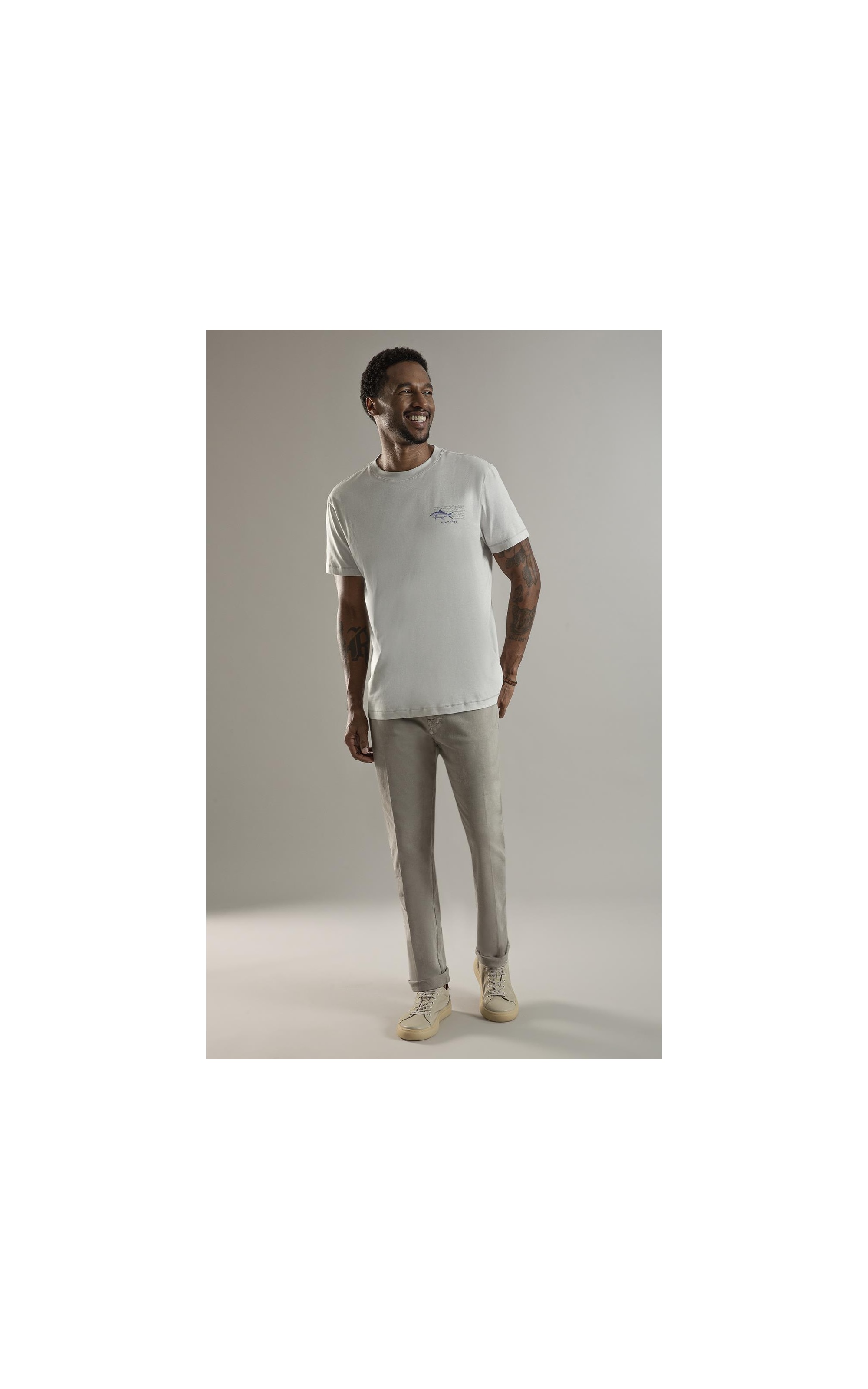 Calça Five Pockets Jogging Color Niquel