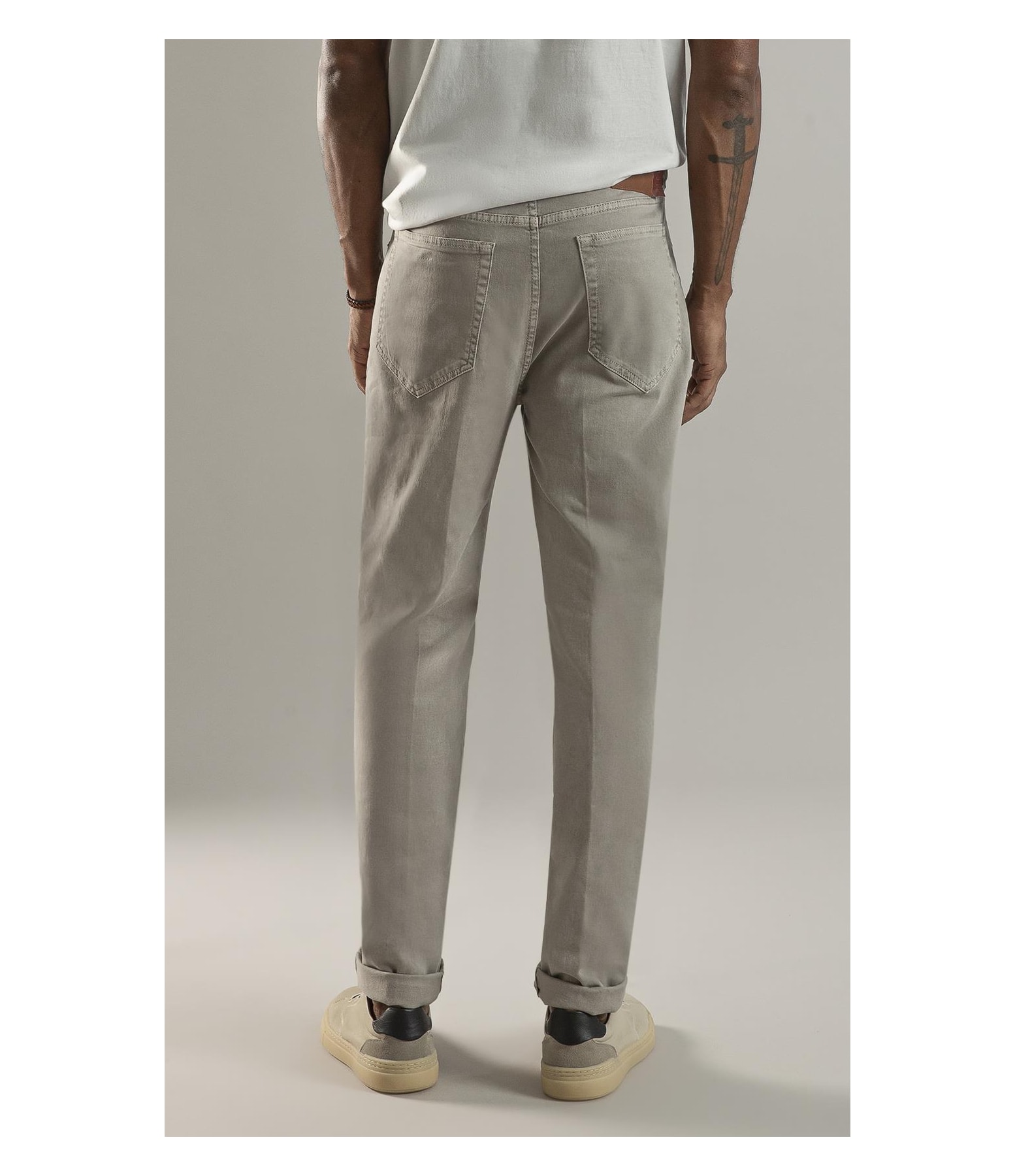 Calça Five Pockets Jogging Color Niquel