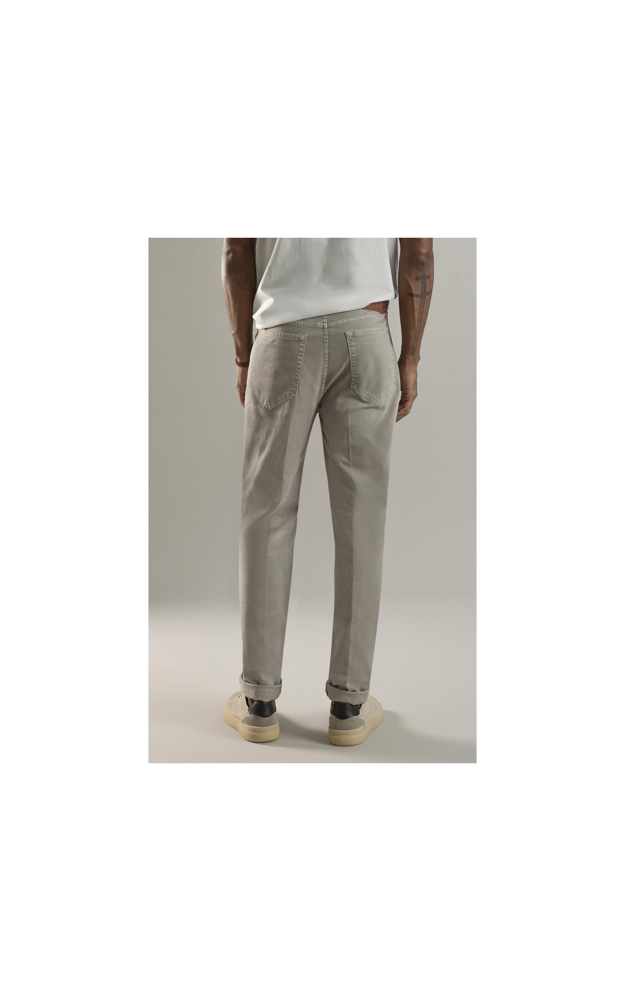 Calça Five Pockets Jogging Color Niquel