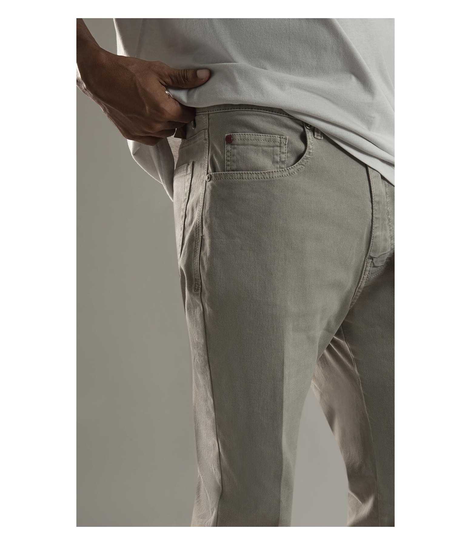 Calça Five Pockets Jogging Color Niquel