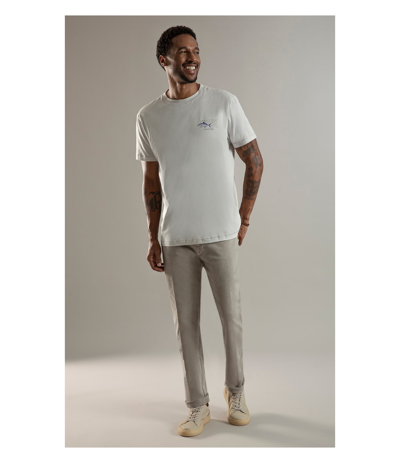 Calça Five Pockets Jogging Color Niquel