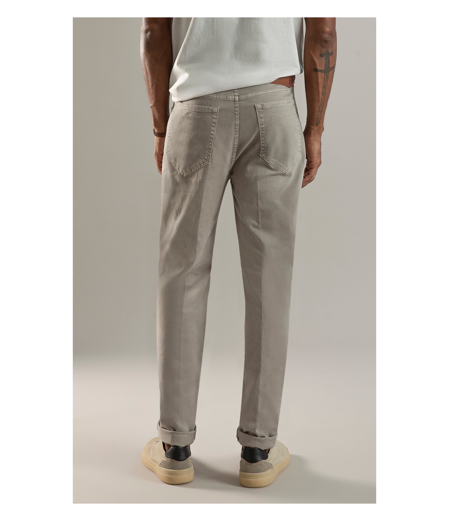 Calça Five Pockets Jogging Color Niquel