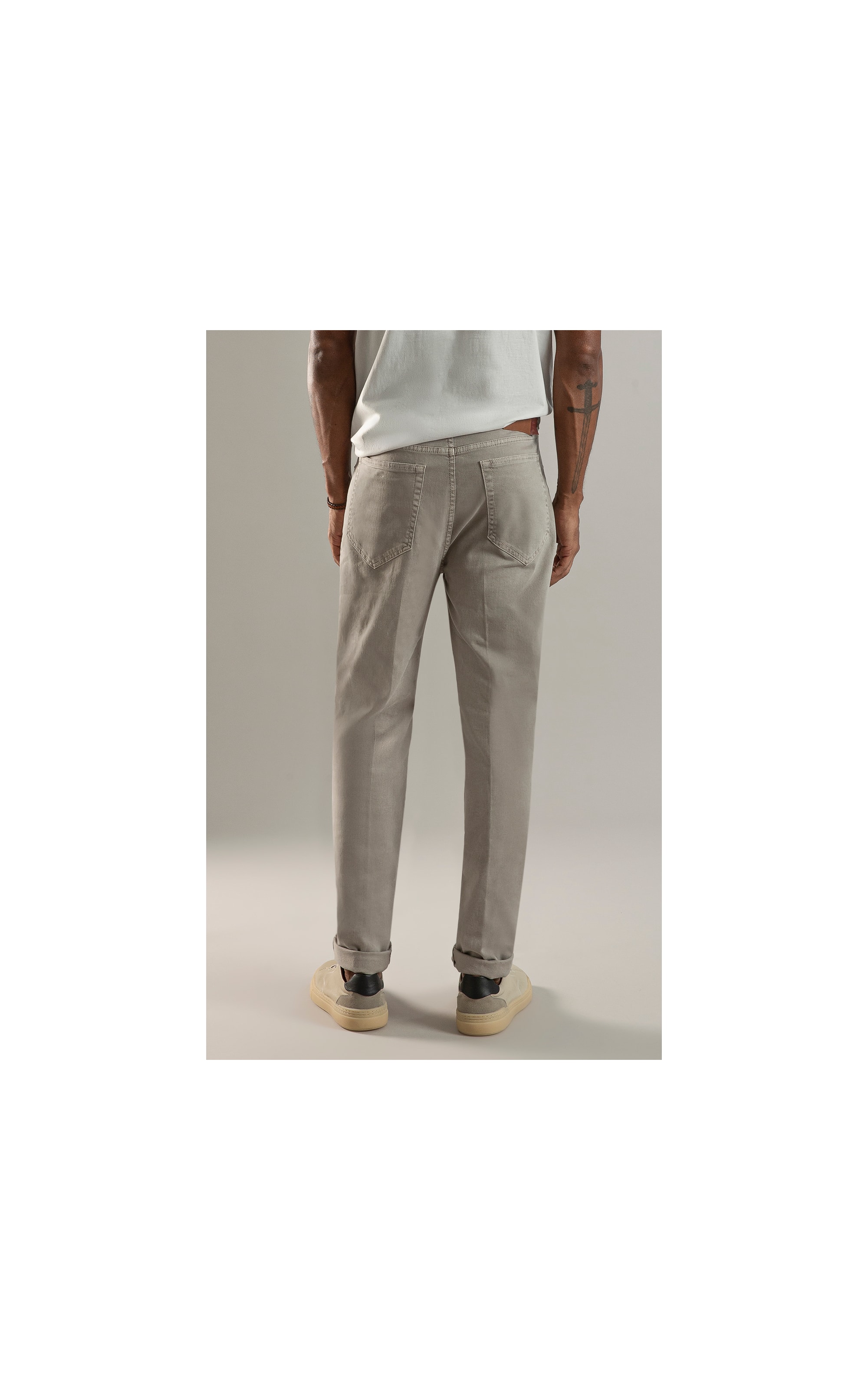 Calça Five Pockets Jogging Color Niquel
