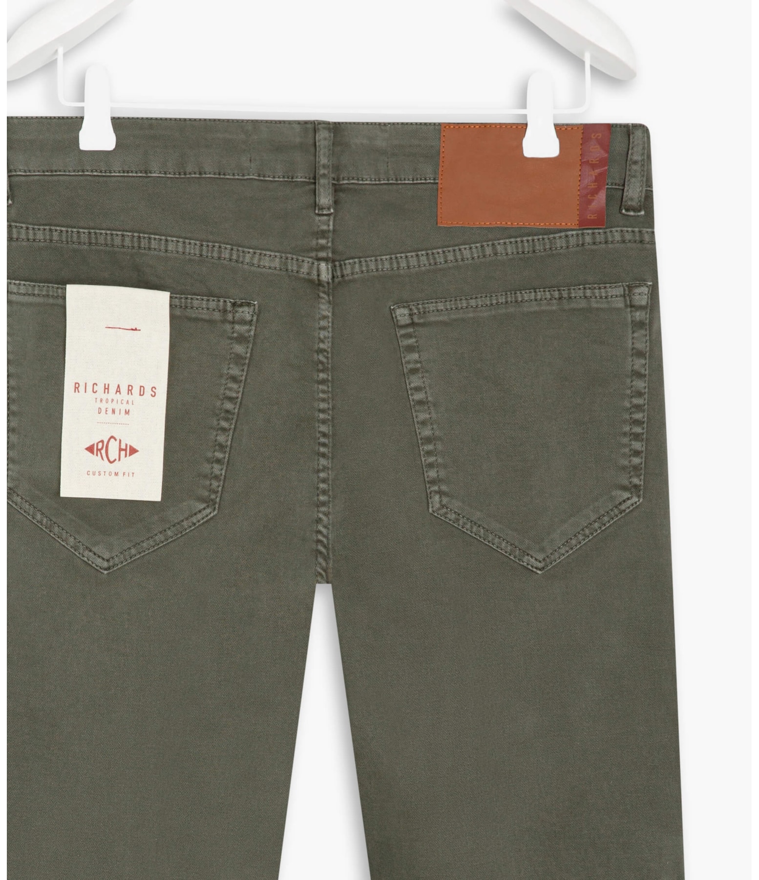 Calça Five Pockets Jogging Color Verde Escuro